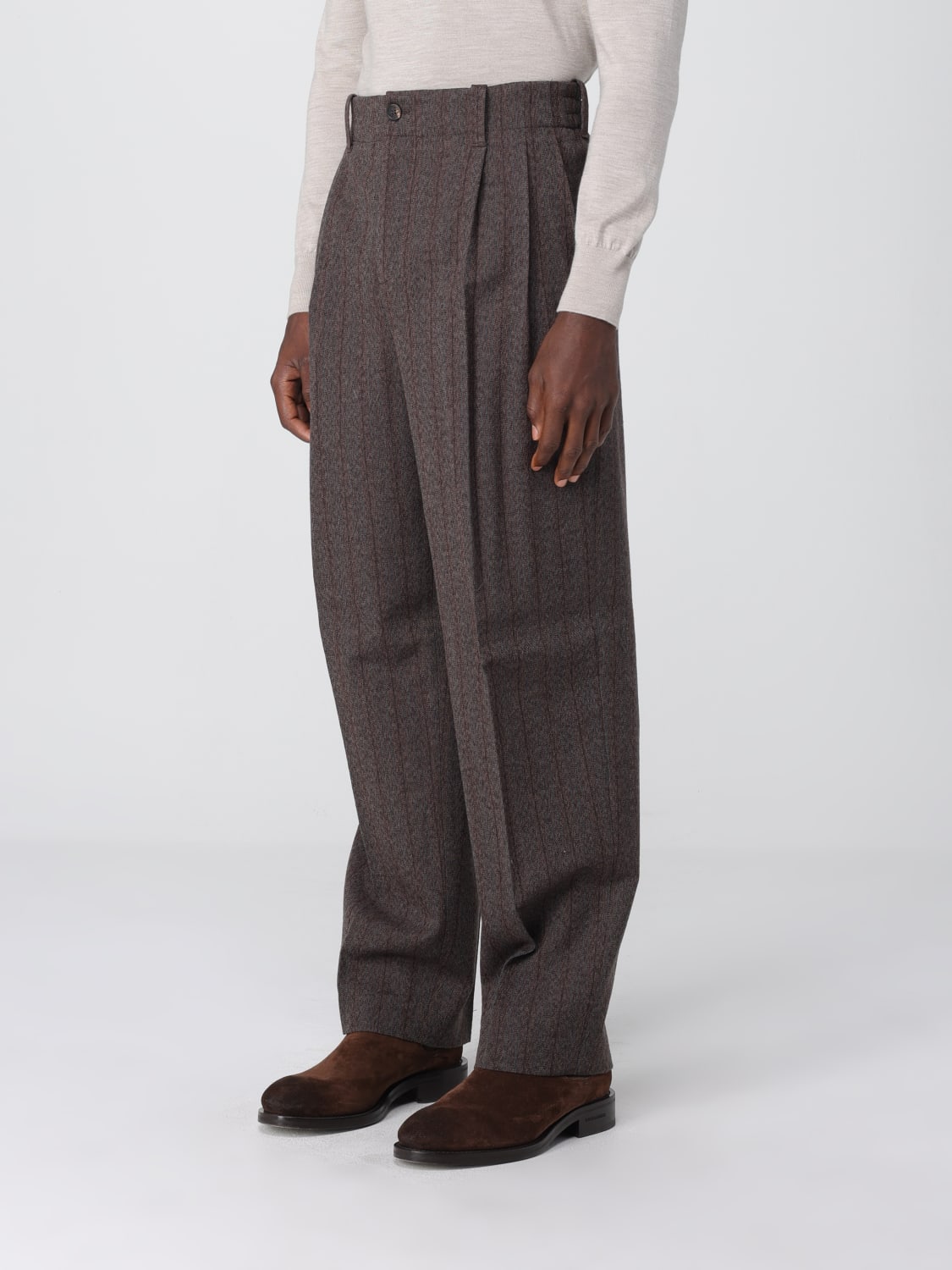 GOLDEN GOOSE 裤子: 裤子 男士 Golden Goose, 棕色 - Img 4