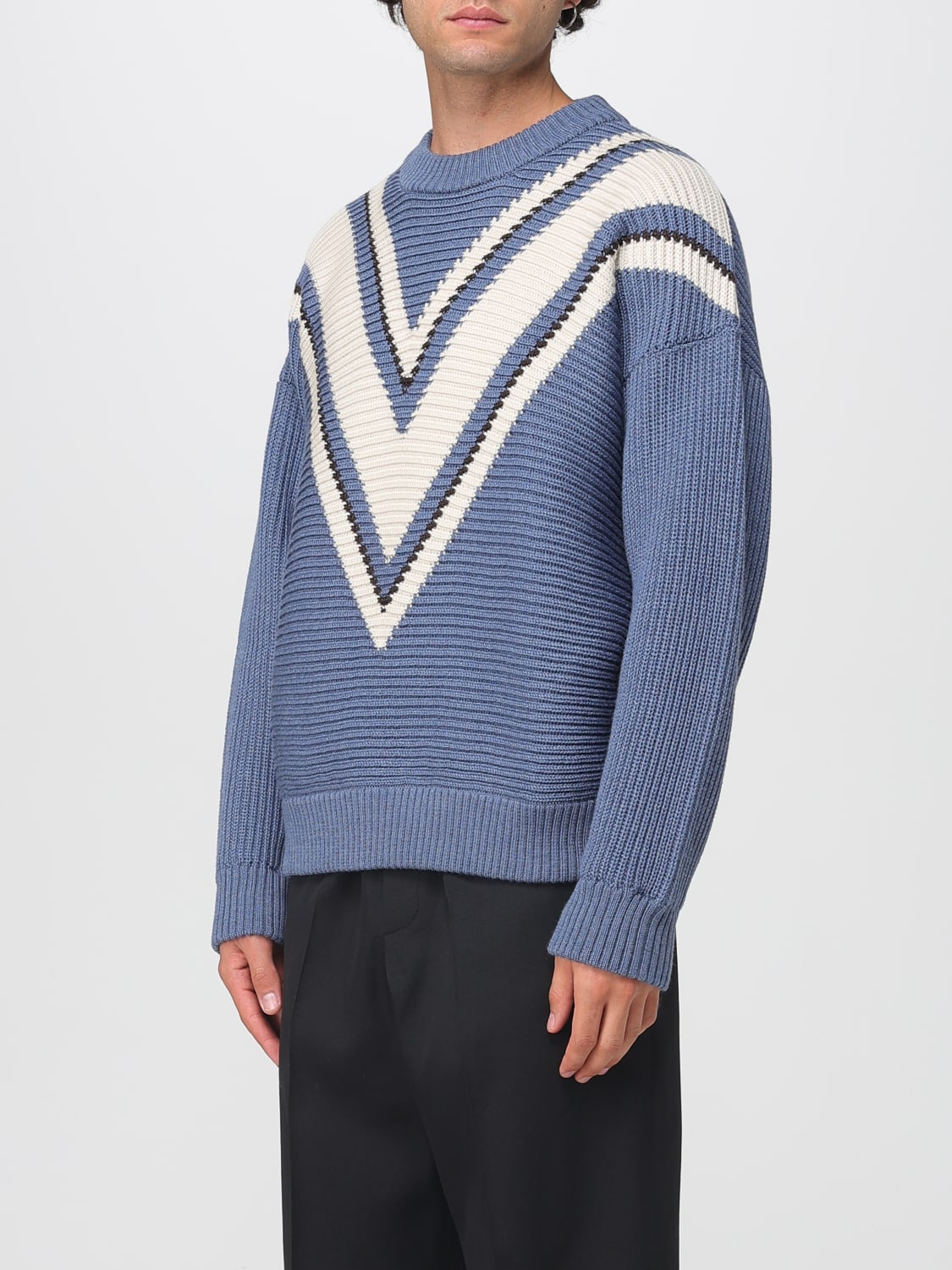 GOLDEN GOOSE SWEATER: Sweater men Golden Goose, Gnawed Blue - Img 4