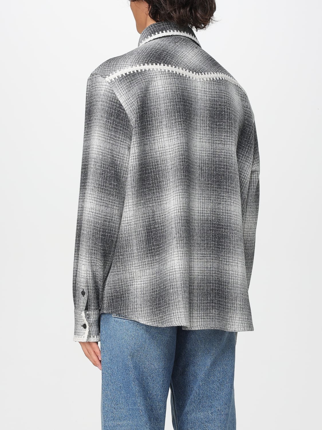 GOLDEN GOOSE CAMISA: Camisa hombre Golden Goose, Gris - Img 3