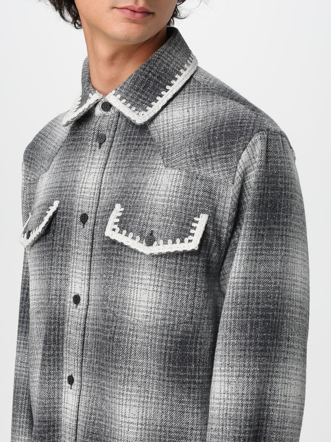 GOLDEN GOOSE CAMISA: Camisa hombre Golden Goose, Gris - Img 5