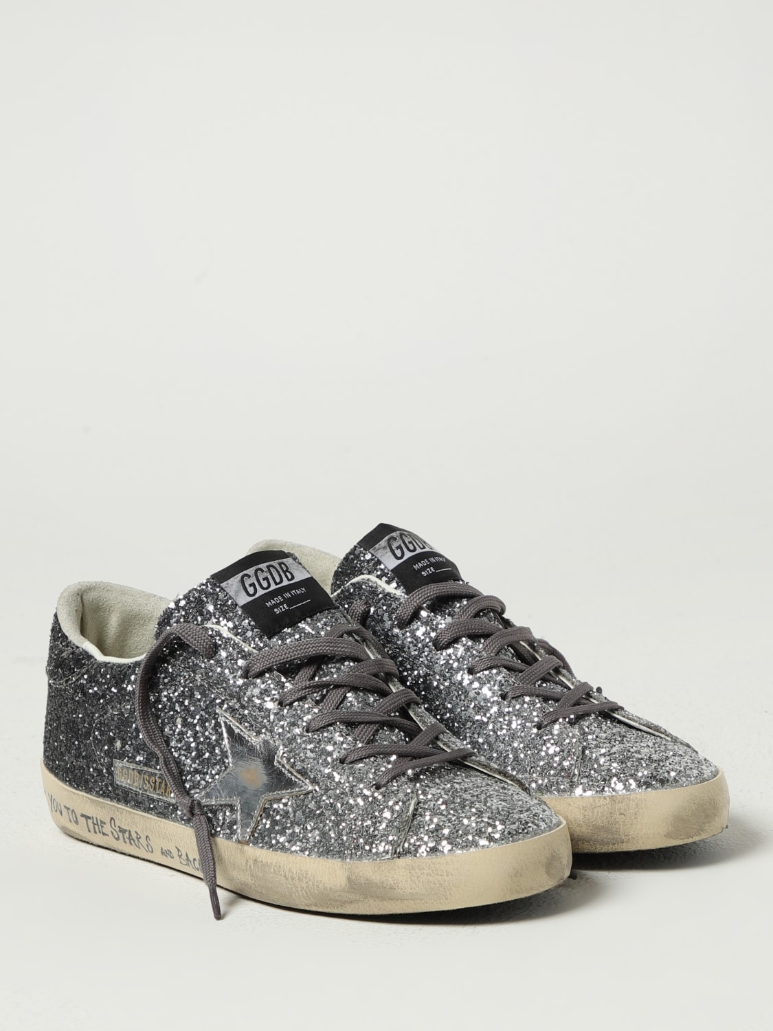 GOLDEN GOOSE ZAPATILLAS: Zapatillas mujer Golden Goose, Plata - Img 2