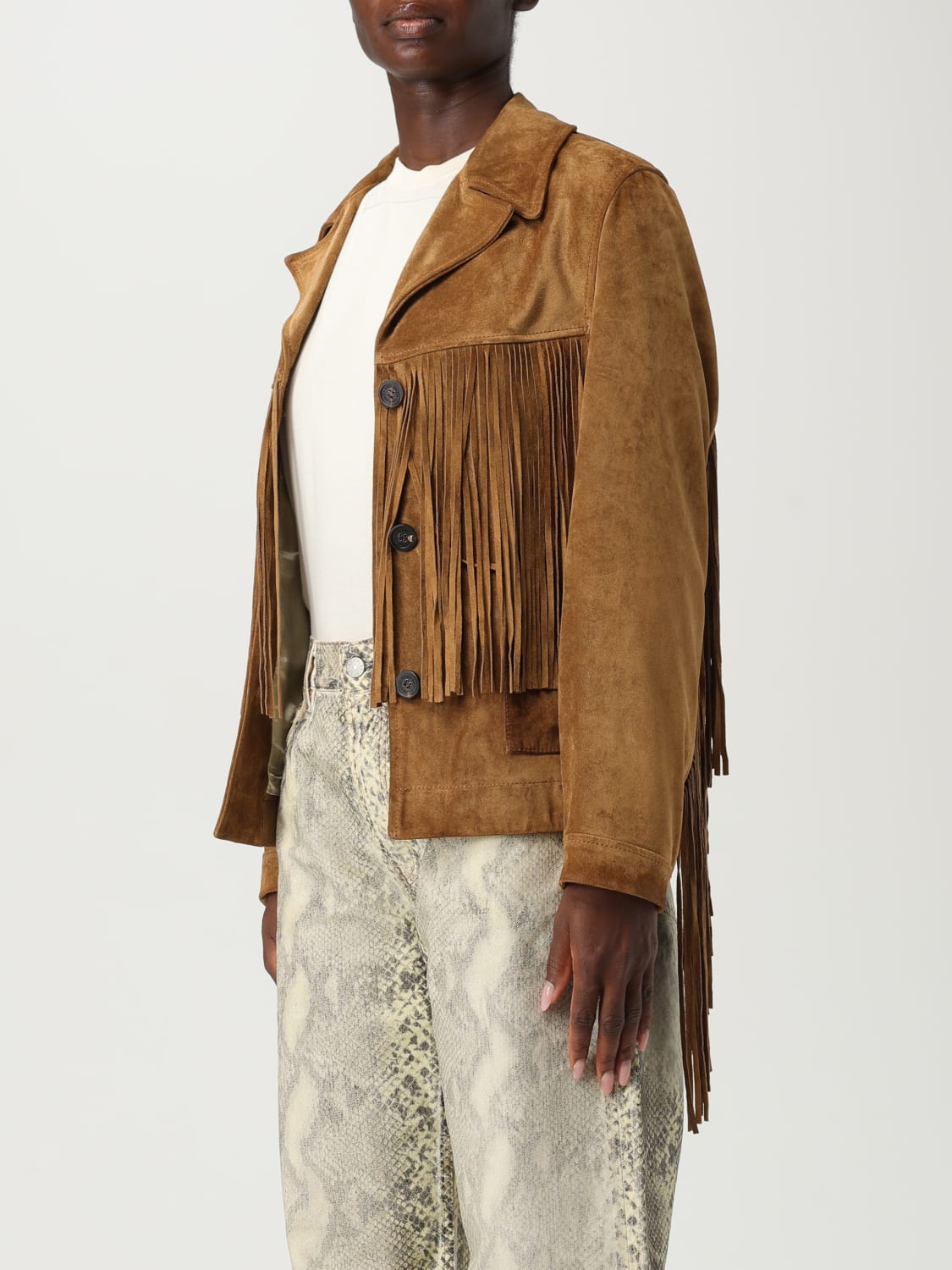 GOLDEN GOOSE JACKET: Jacket woman Golden Goose, Leather - Img 3