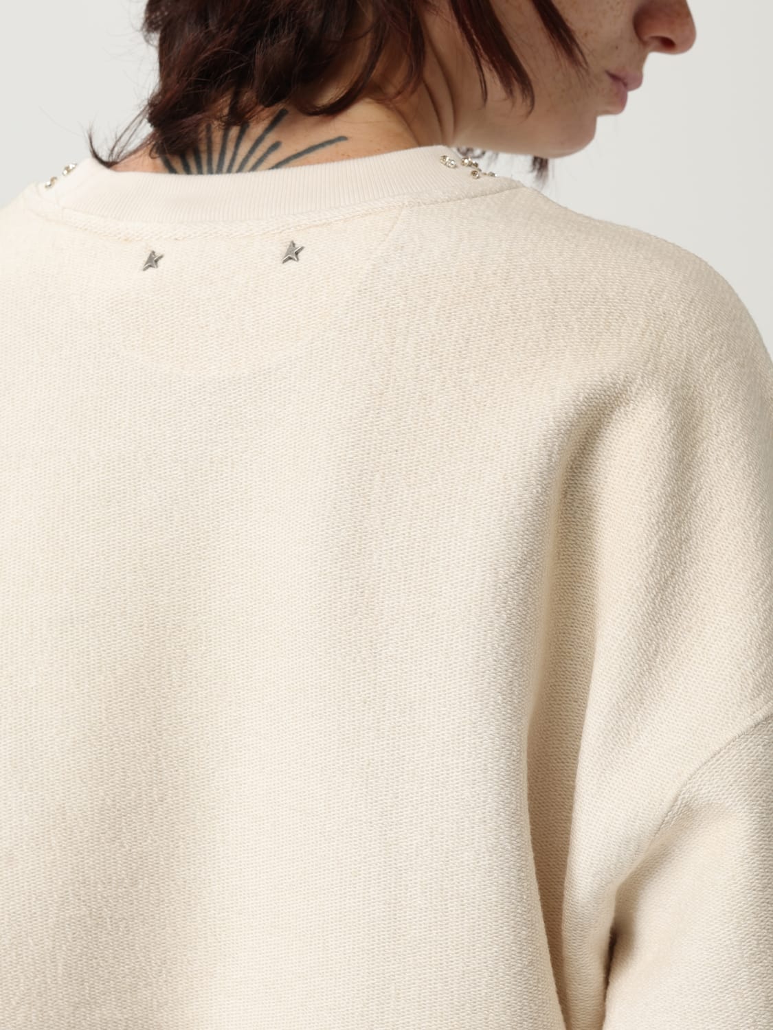 GOLDEN GOOSE SWEATSHIRT: Sweatshirt damen Golden Goose, Ice - Img 4