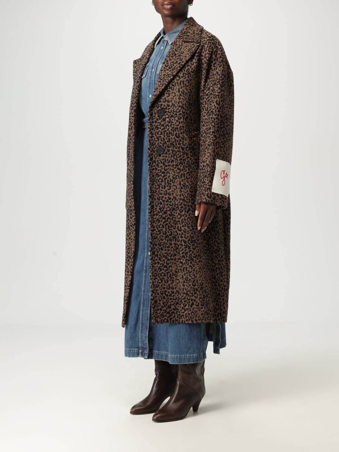 GOLDEN GOOSE COAT: Coat woman Golden Goose, Beige - Img 4