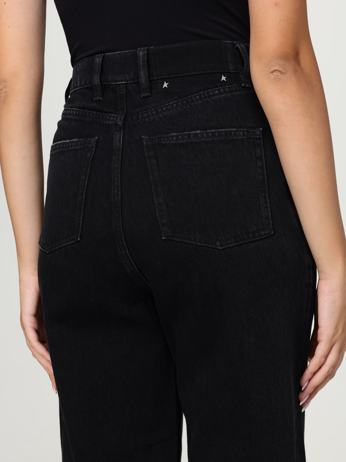 GOLDEN GOOSE VAQUEROS: Vaquero mujer Golden Goose, Negro - Img 4