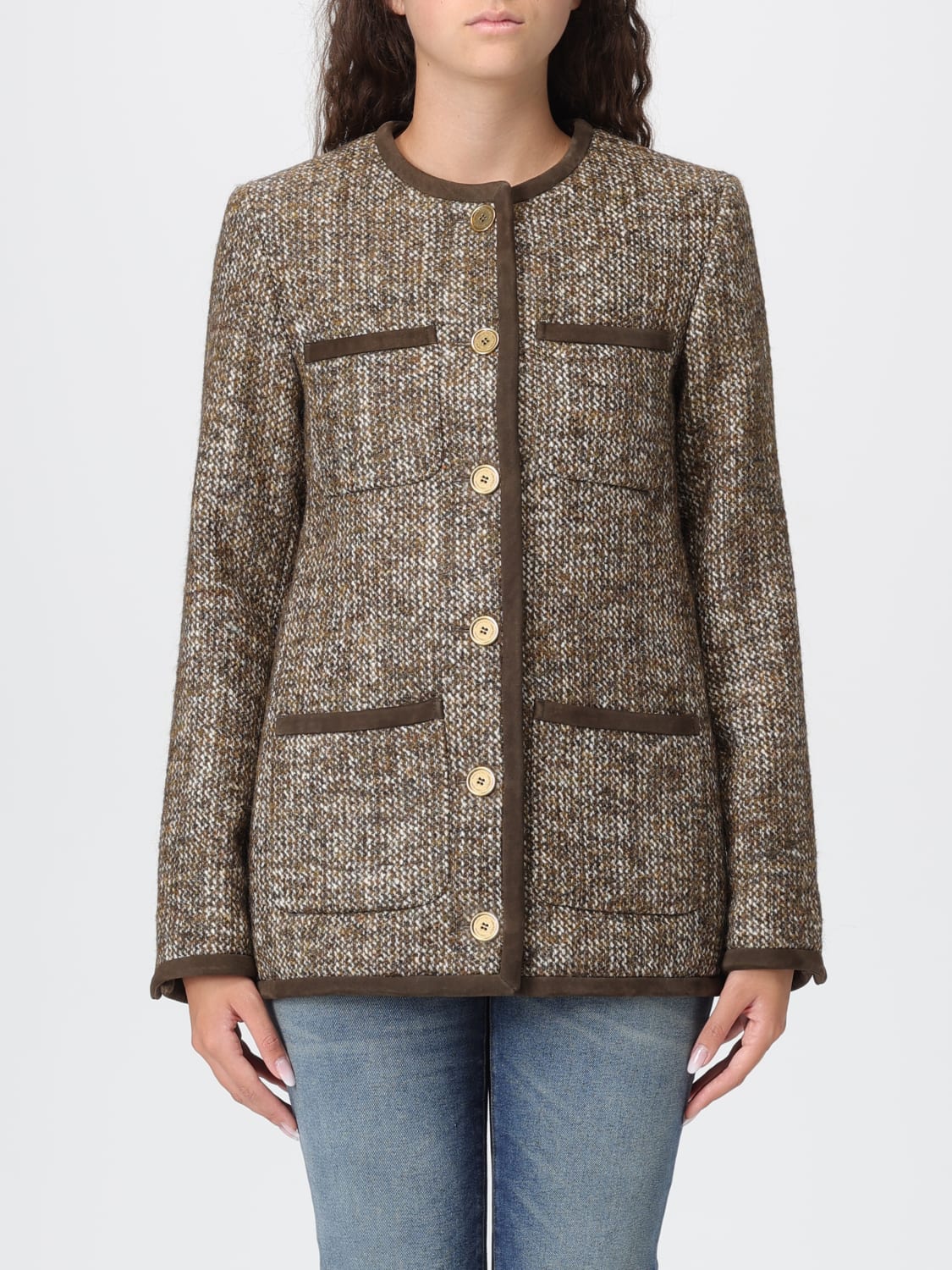 GOLDEN GOOSE JACKET: Blazer woman Golden Goose, Dark - Img 1