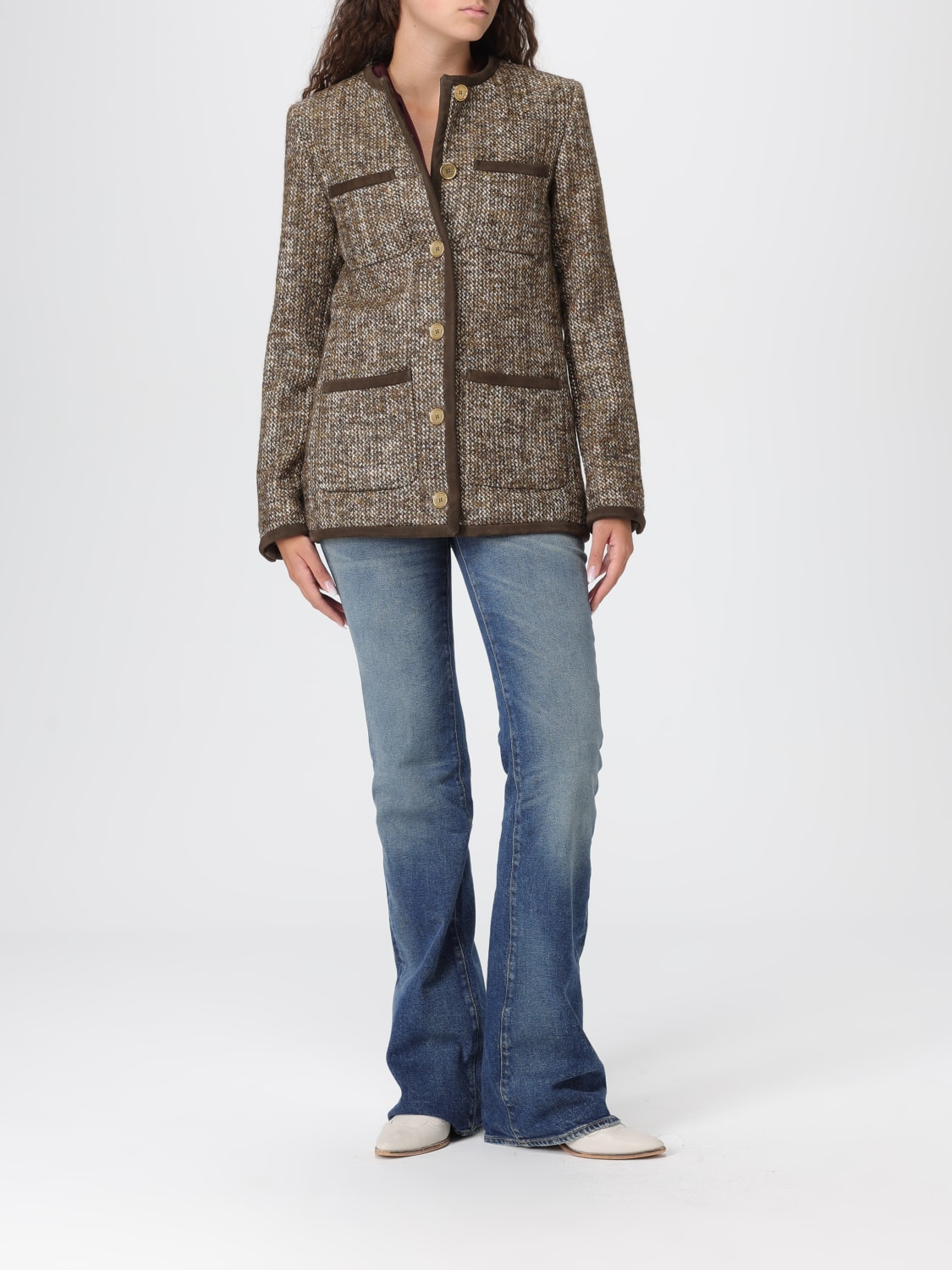 GOLDEN GOOSE JACKET: Blazer woman Golden Goose, Dark - Img 2