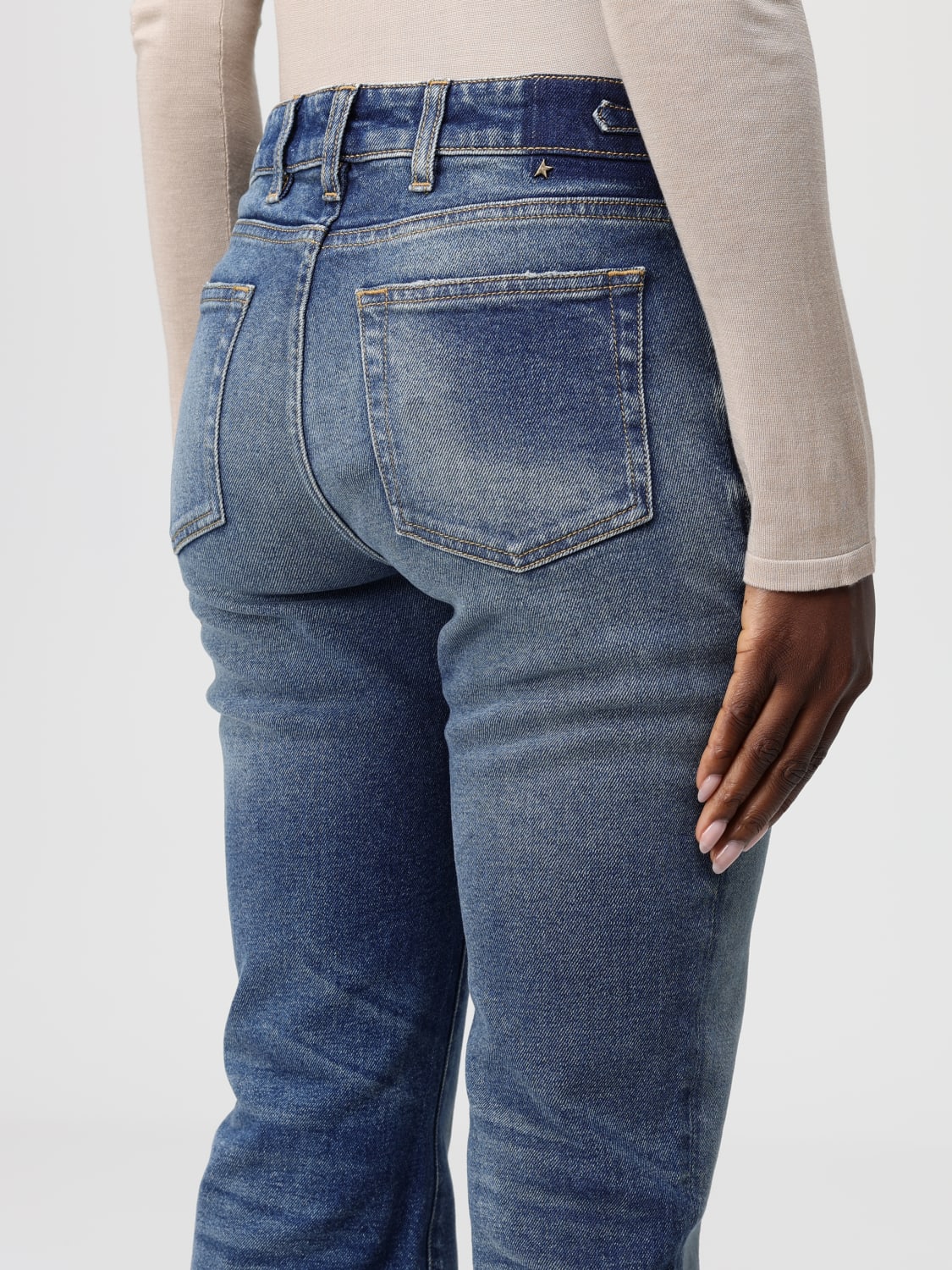 GOLDEN GOOSE VAQUEROS: Vaquero mujer Golden Goose, Denim - Img 4