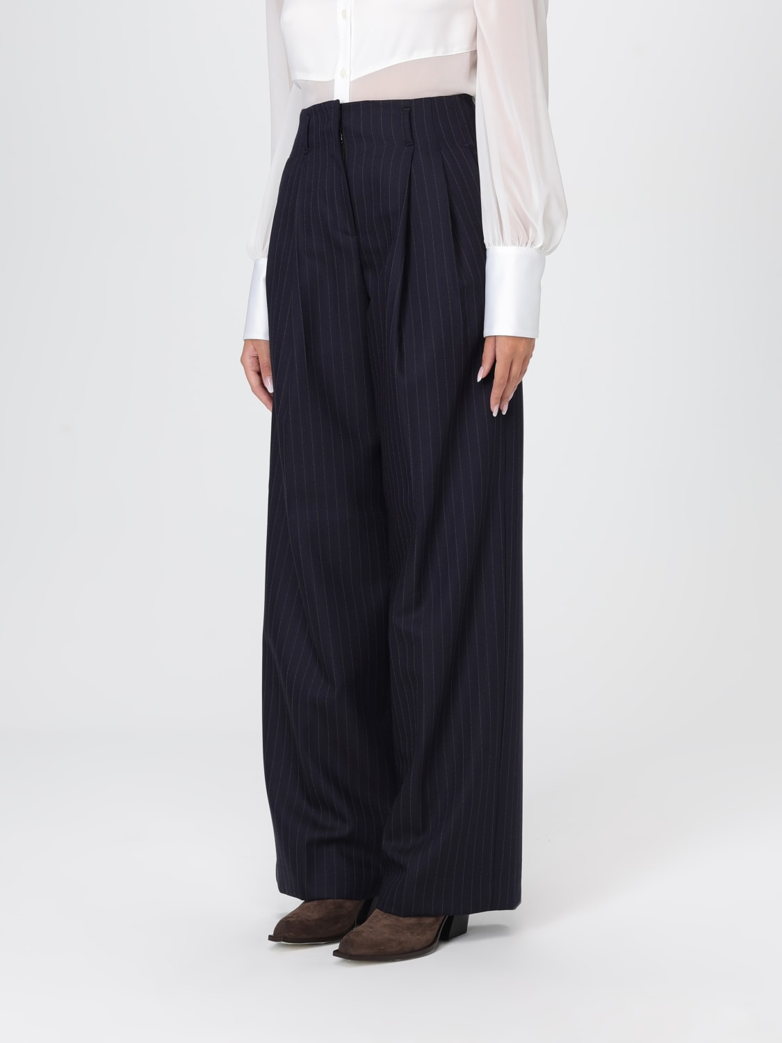 GOLDEN GOOSE PANTS: Pants woman Golden Goose, Navy - Img 4