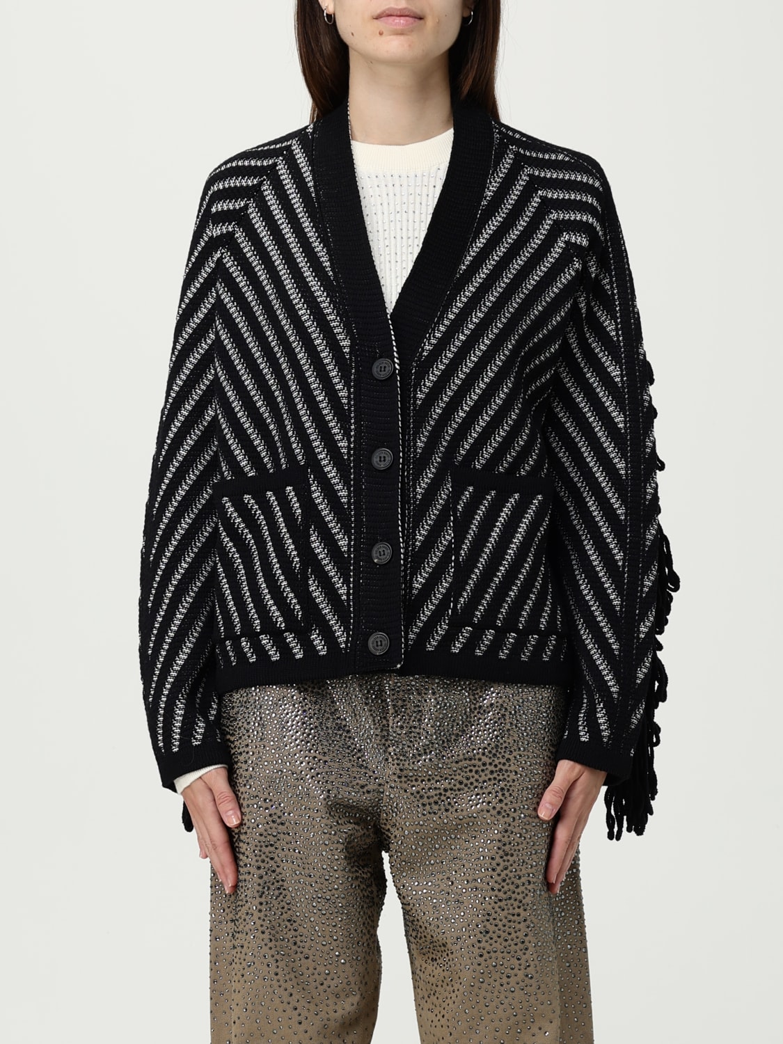 GOLDEN GOOSE SWEATER: Blazer woman Golden Goose, Black - Img 1