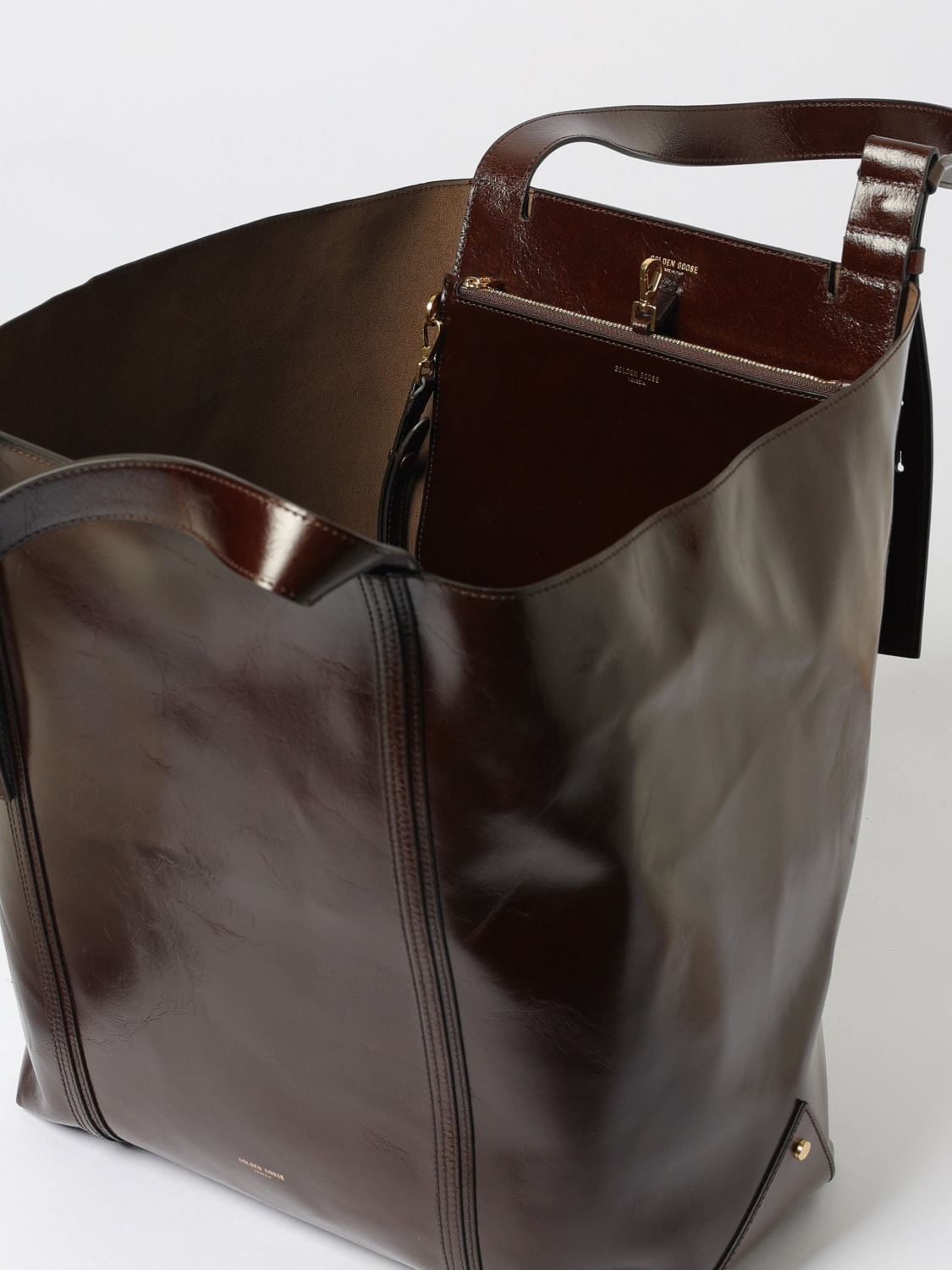 GOLDEN GOOSE TOTE BAG: Shoulder bag woman Golden Goose, Dark - Img 5