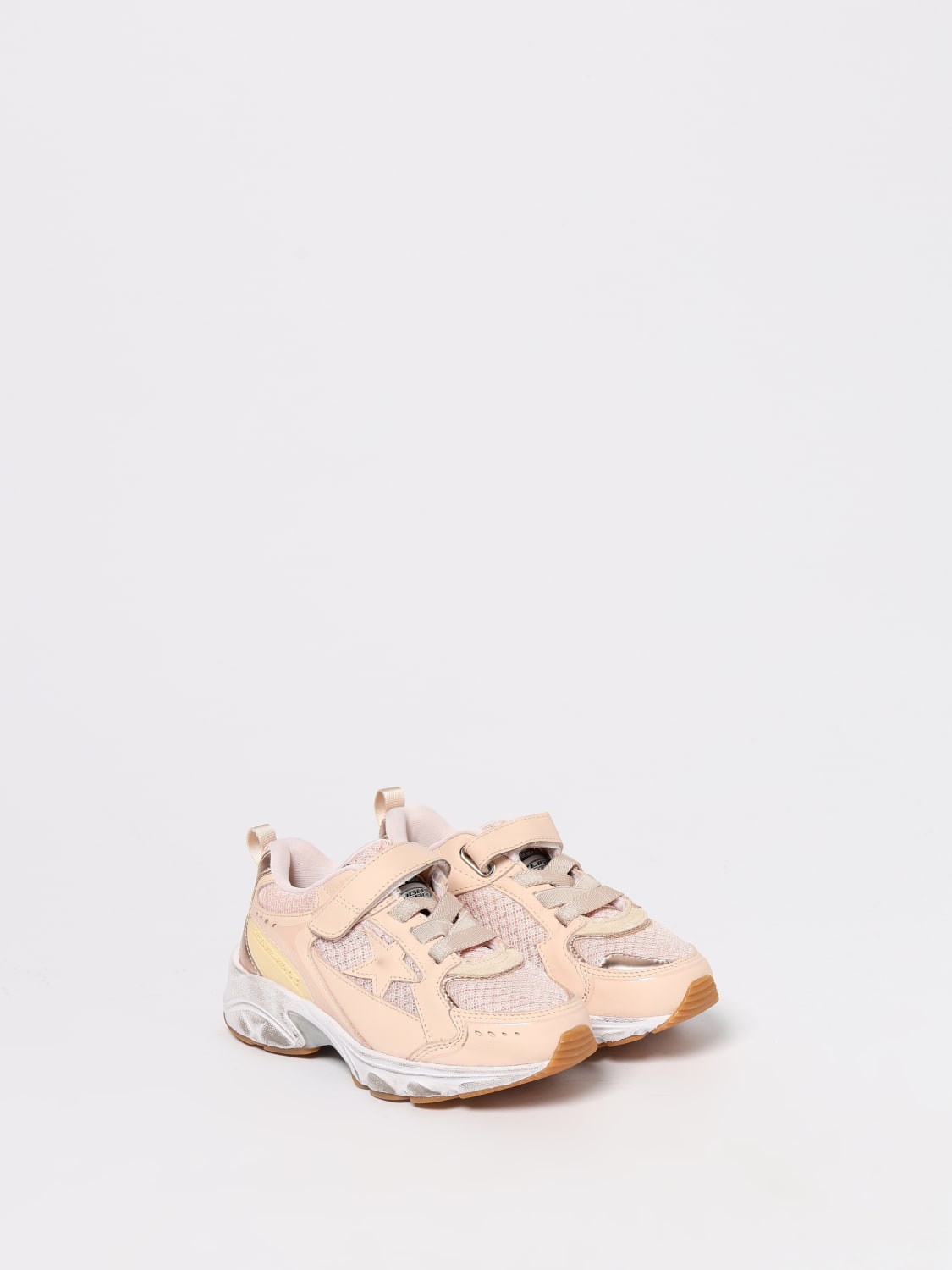 GOLDEN GOOSE SNEAKERS: Sneakers Lightstar Golden Goose in pelle e nylon , Rosa - Img 2