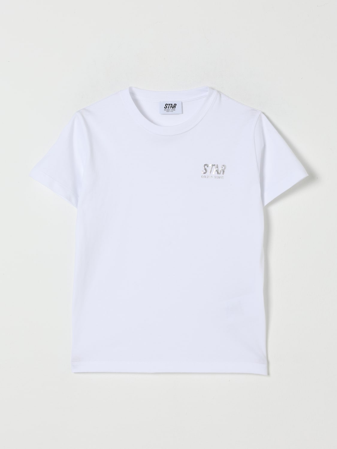 GOLDEN GOOSE T-SHIRT: T-shirt kids Golden Goose, White - Img 1