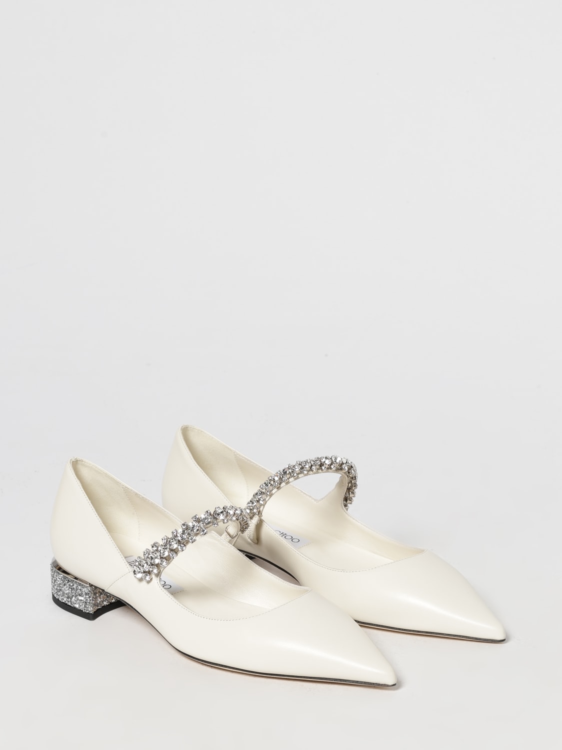 JIMMY CHOO BALLERINE: Chaussures femme Jimmy Choo, Lait - Img 2