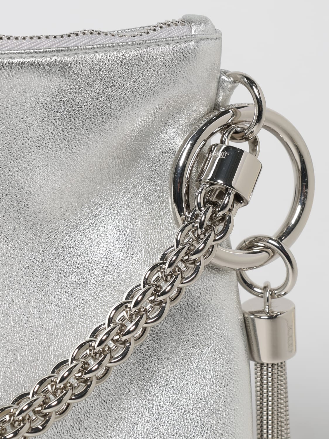 JIMMY CHOO HANDBAG: Shoulder bag woman Jimmy Choo, Silver - Img 3