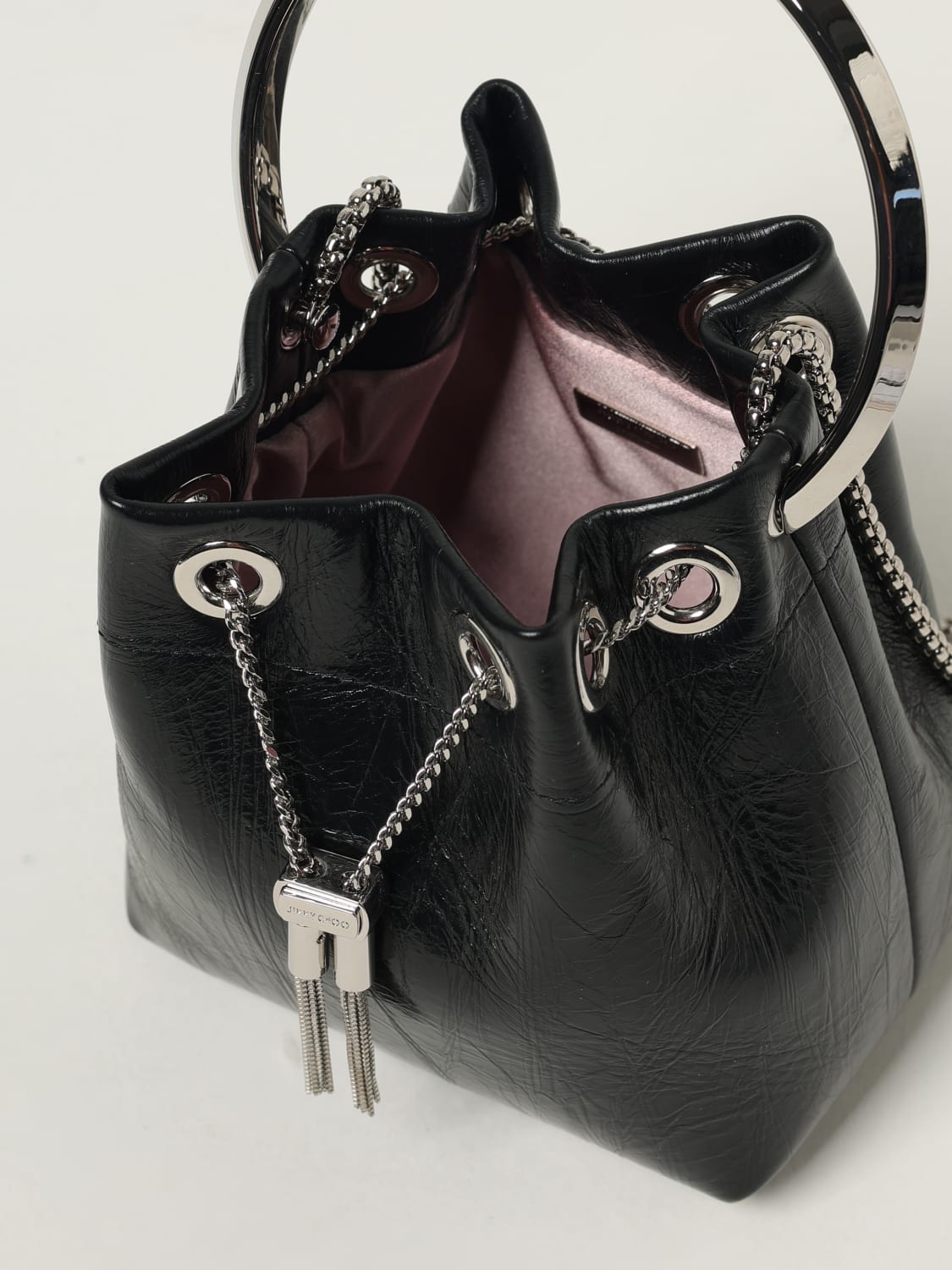 JIMMY CHOO HANDTASCHE: Schultertasche damen Jimmy Choo, Schwarz - Img 4