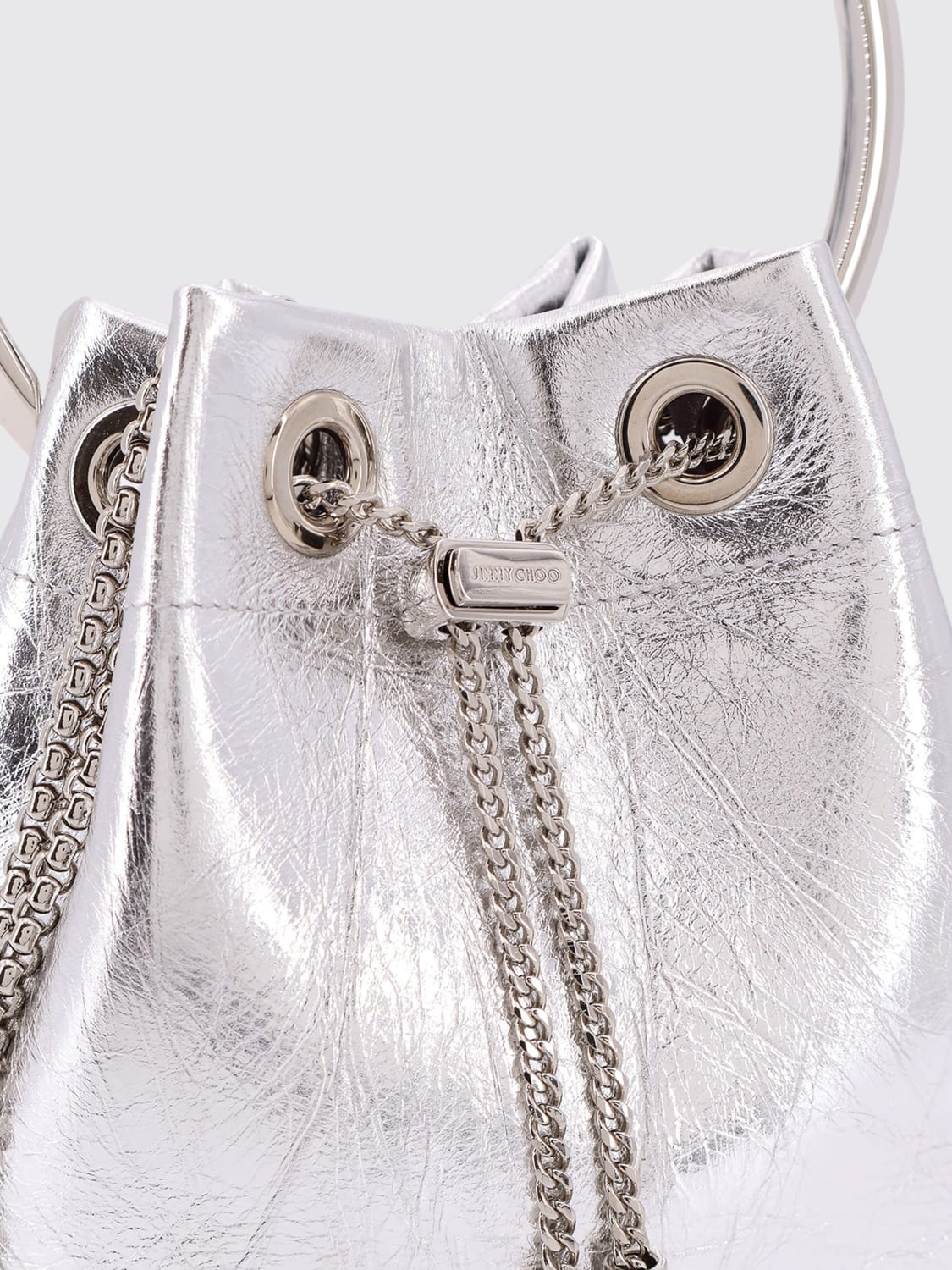 JIMMY CHOO 手提包: 肩包 女士 Jimmy Choo, 银色 - Img 3