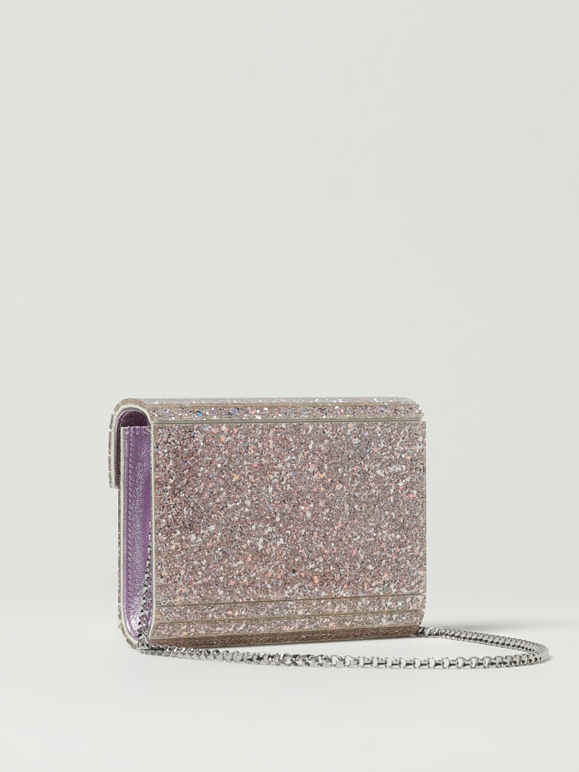 JIMMY CHOO CLUTCH: Shoulder bag woman Jimmy Choo, Pink - Img 2