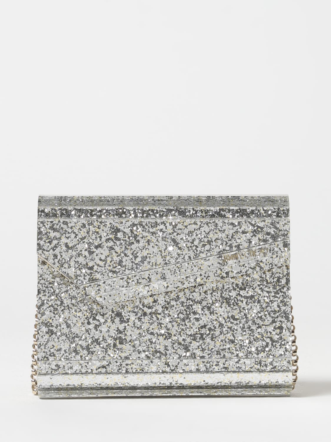 JIMMY CHOO CLUTCH: Shoulder bag woman Jimmy Choo, Champagne - Img 1