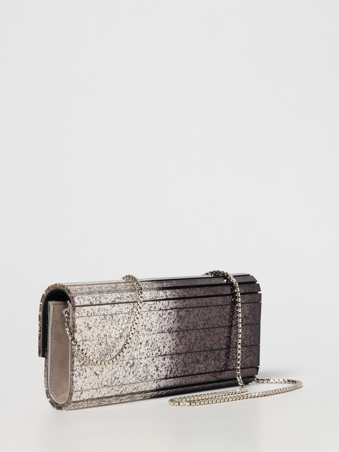 JIMMY CHOO CLUTCH: Shoulder bag woman Jimmy Choo, Black - Img 2