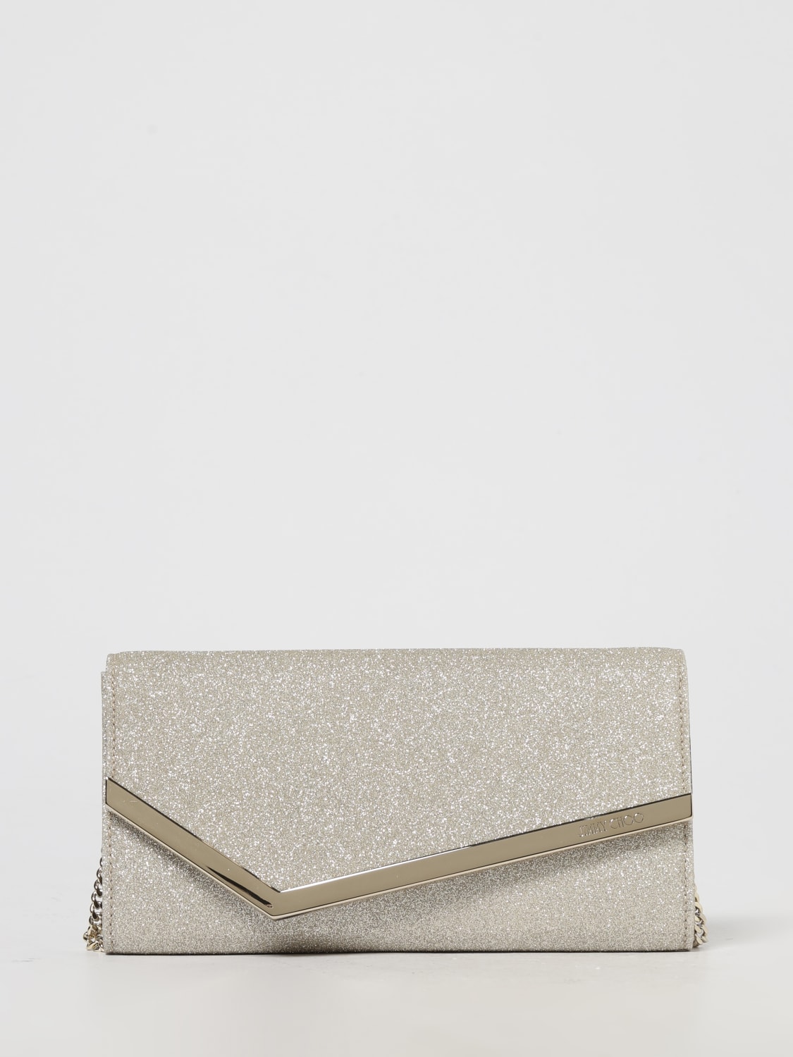 JIMMY CHOO CLUTCH: Shoulder bag woman Jimmy Choo, Silver - Img 1