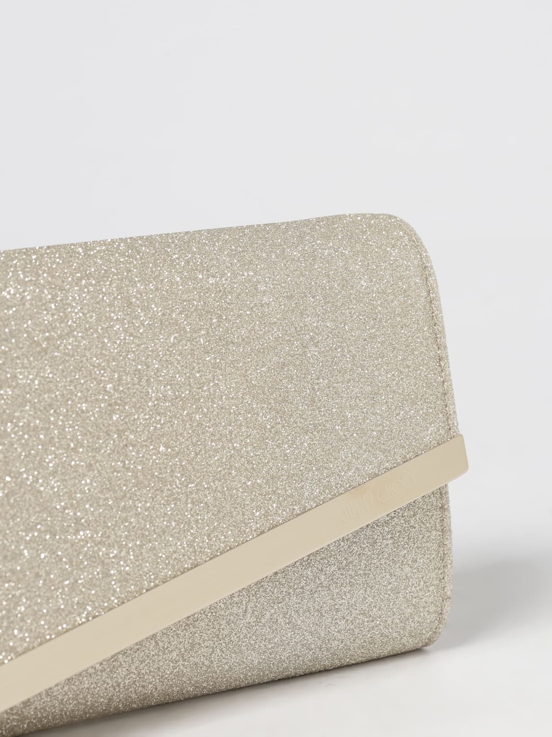 JIMMY CHOO CLUTCH: Shoulder bag woman Jimmy Choo, Silver - Img 3