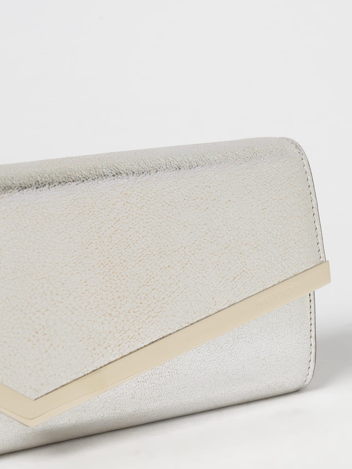 JIMMY CHOO CLUTCH: Shoulder bag woman Jimmy Choo, Champagne - Img 3