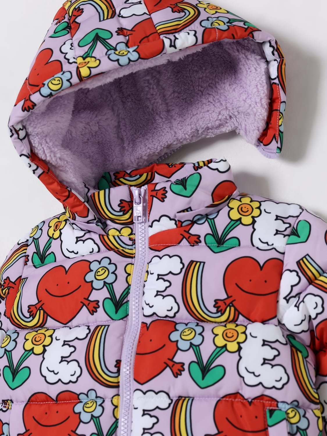 STELLA MCCARTNEY KIDS GIACCA: Piumino Stella McCartney in nylon con stampa , Viola - Img 3