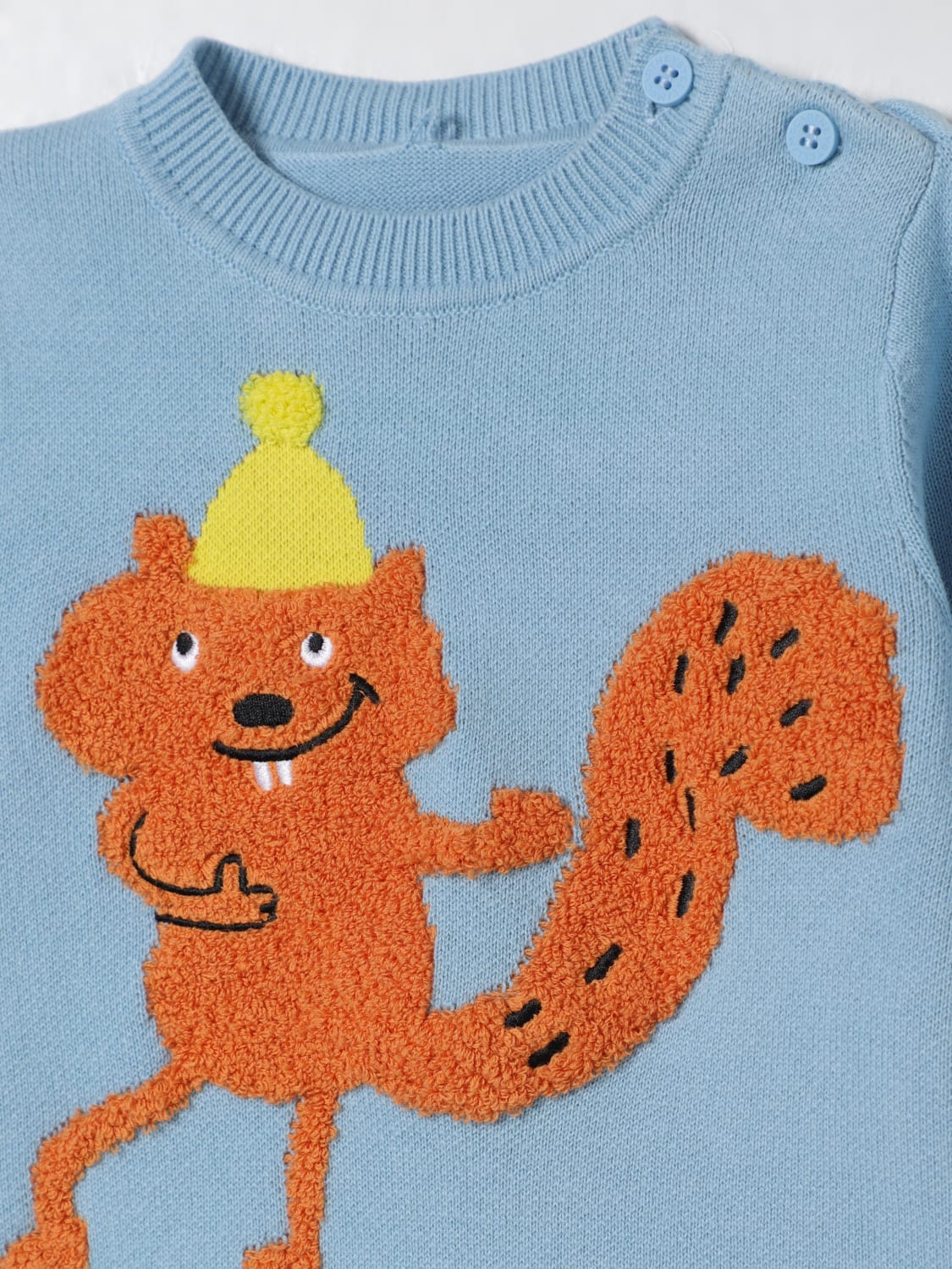 STELLA MCCARTNEY KIDS SWEATER: Sweater kids Stella McCartney Kids, Gnawed Blue - Img 3