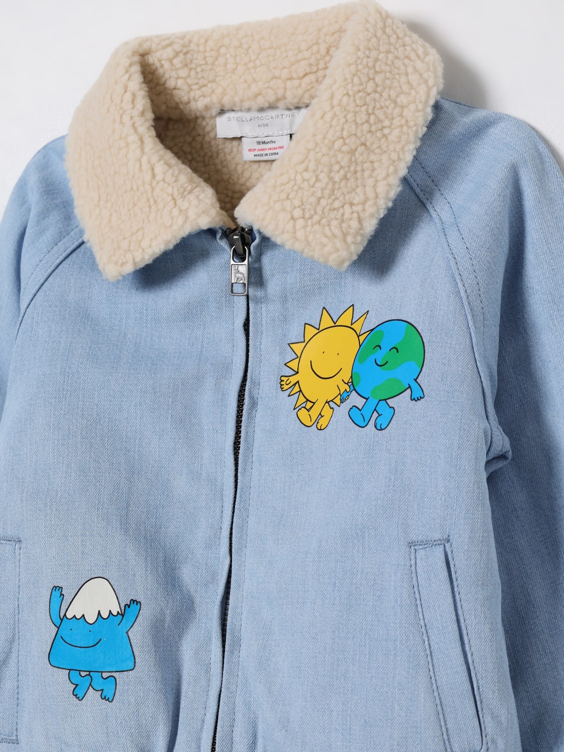 STELLA MCCARTNEY KIDS JACKE: Jacke kinder Stella McCartney Kids, Stone Washed - Img 3