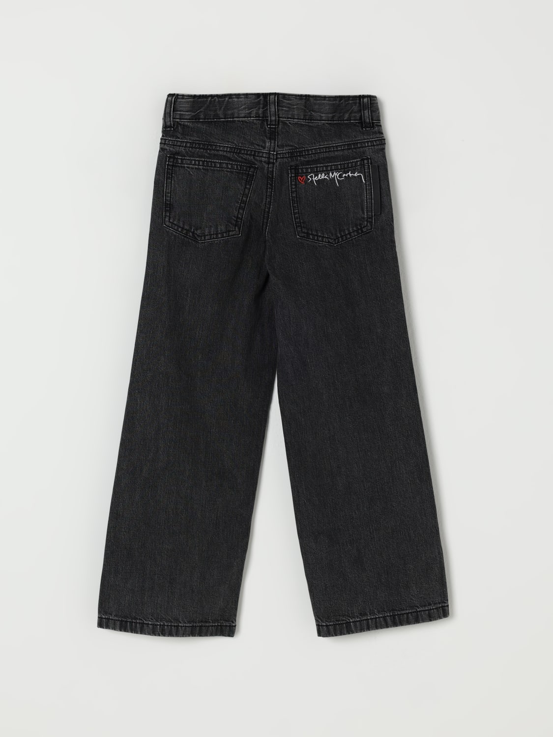 STELLA MCCARTNEY KIDS JEANS: Jeans Stella McCartney in denim , Nero - Img 2