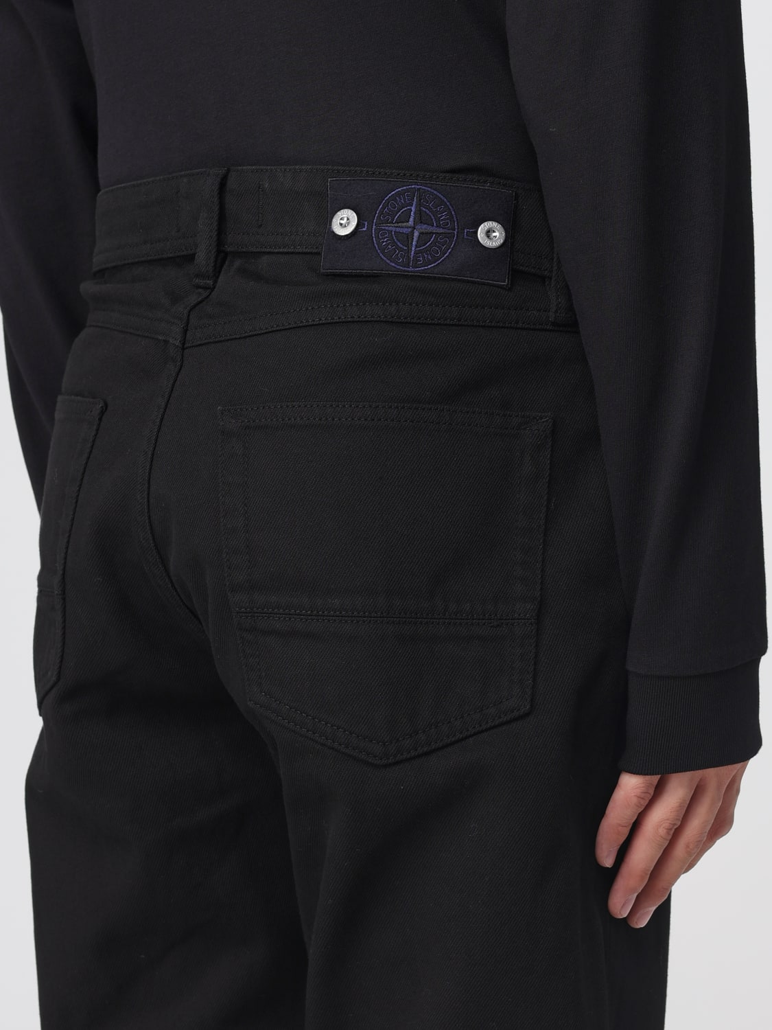 STONE ISLAND JEANS: Jeans men Stone Island, Black - Img 4