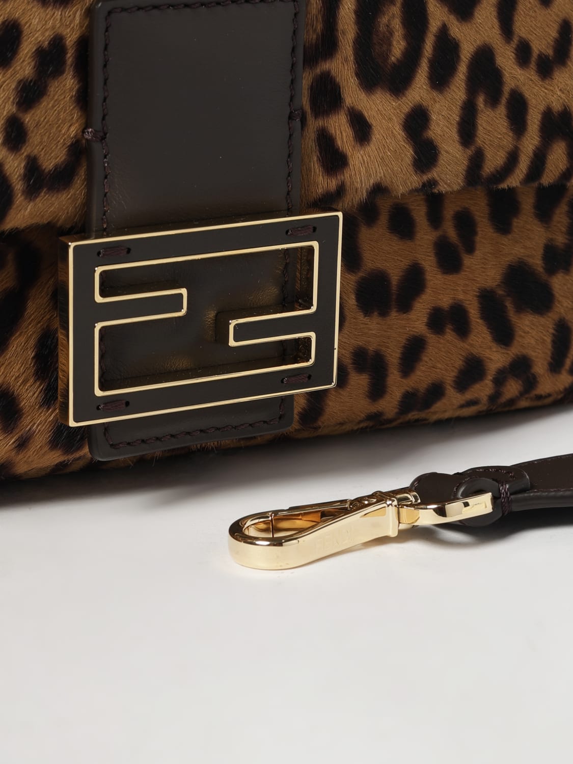 FENDI SHOULDER BAG: Shoulder bag woman Fendi, Tobacco - Img 4