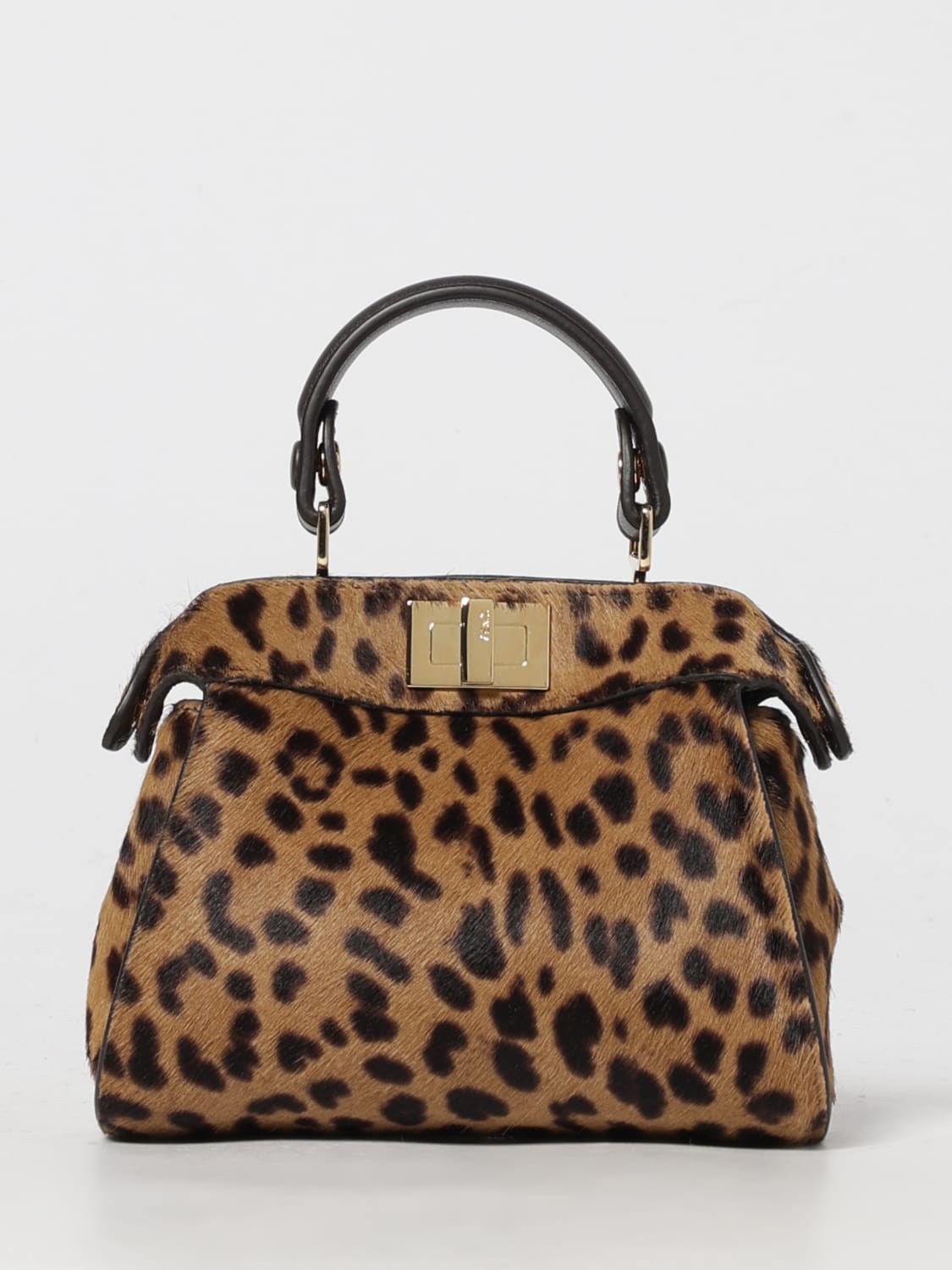 FENDI MINI BAG: Shoulder bag woman Fendi, Tobacco - Img 1