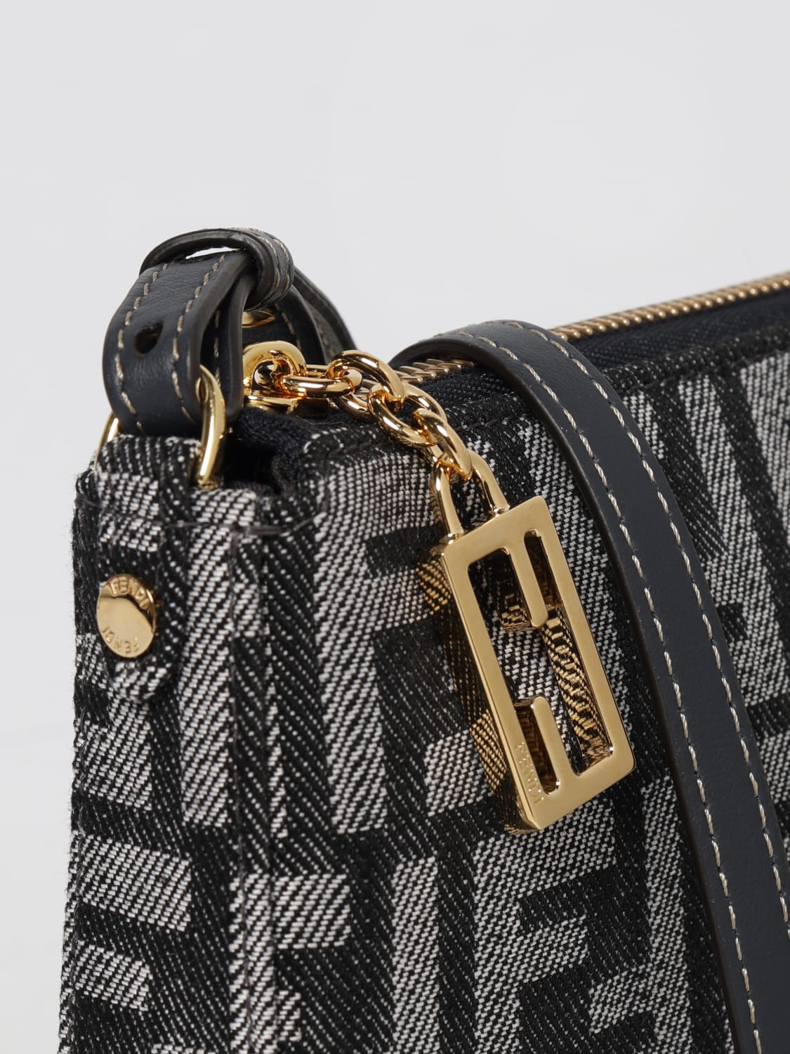 FENDI MINI SAC: Sac porté épaule femme Fendi, Noir - Img 4