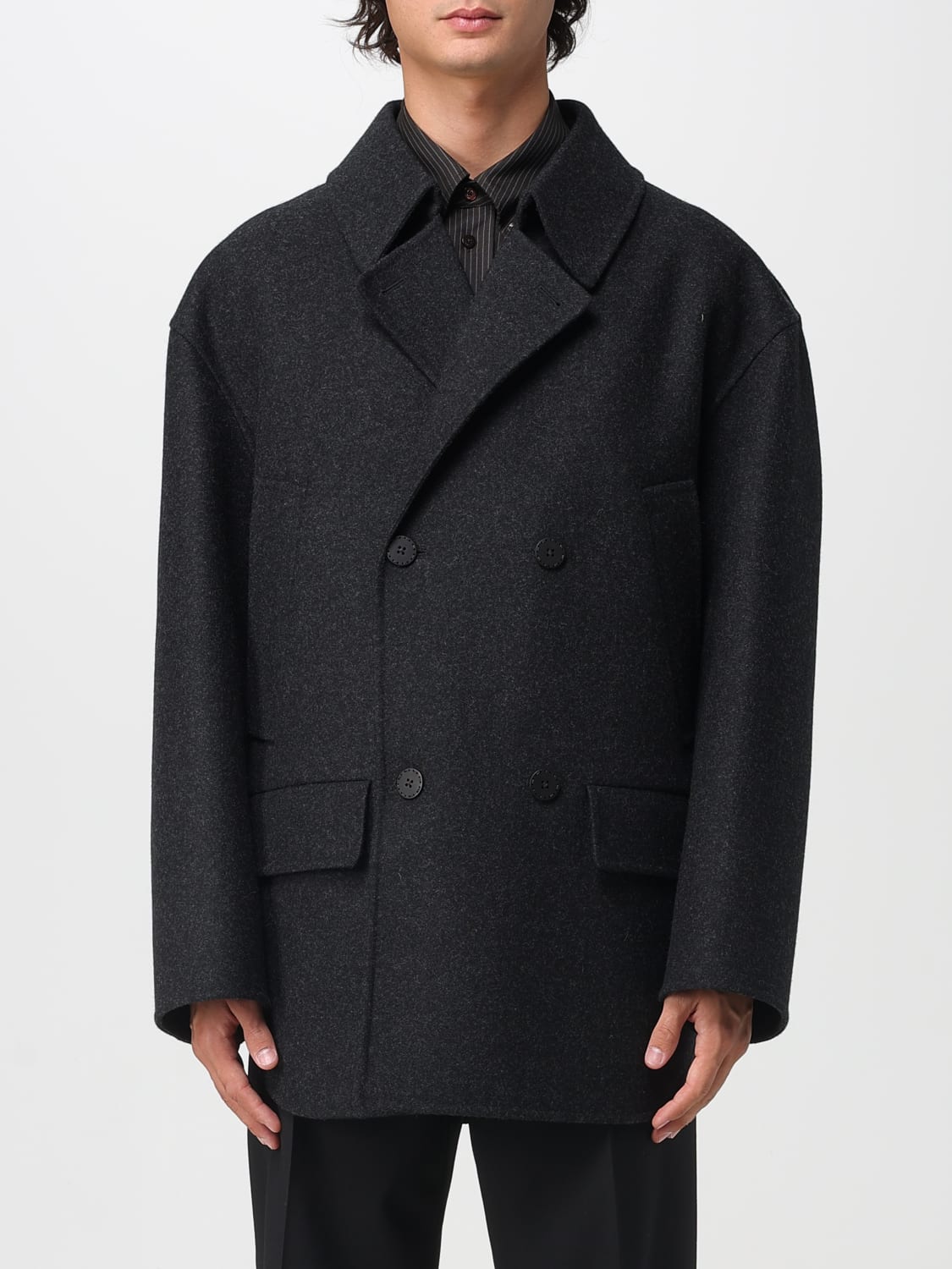 FENDI COAT: Coat men Fendi, Grey - Img 1