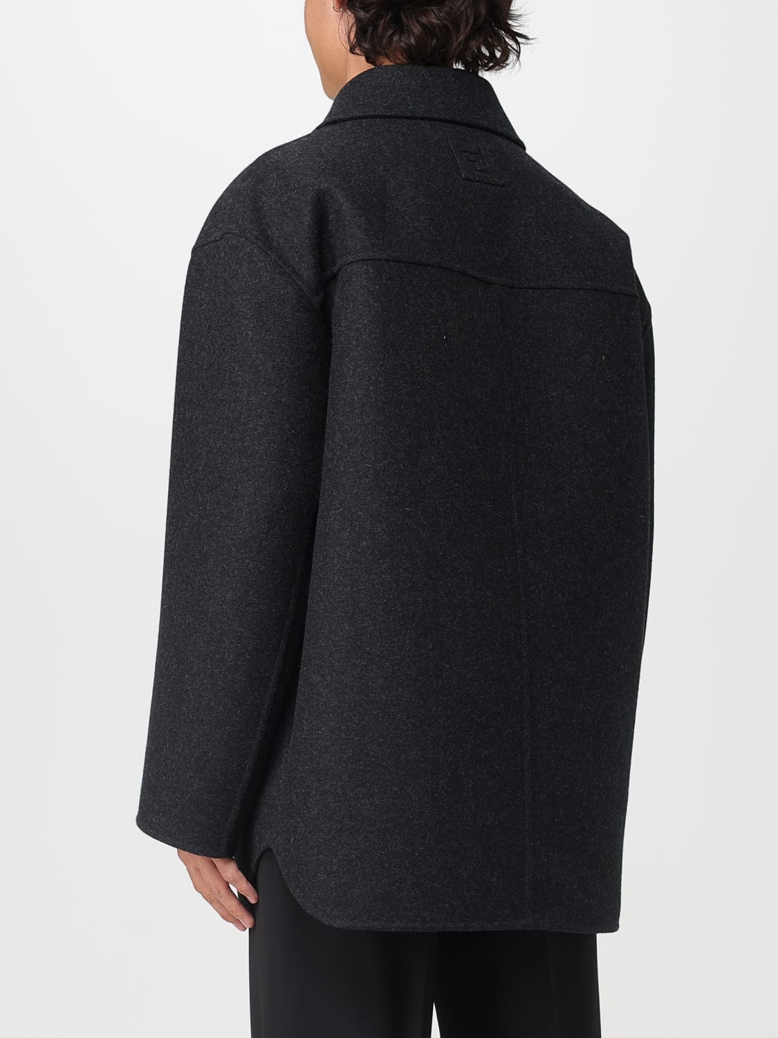 FENDI COAT: Coat men Fendi, Grey - Img 3