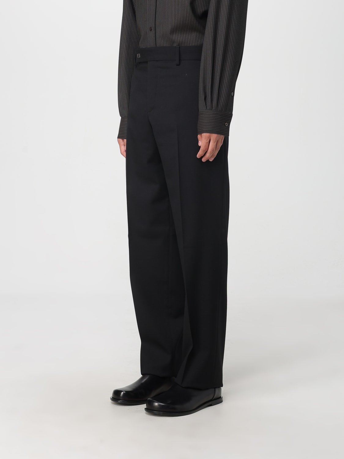 FENDI PANTS: Pants men Fendi, Black - Img 4
