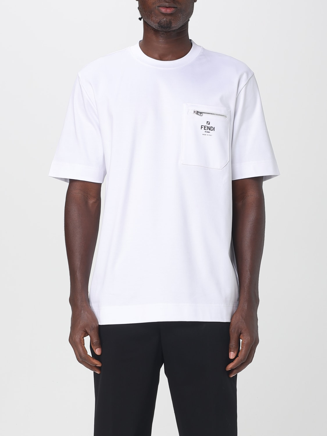 FENDI T-SHIRT: T-shirt men Fendi, White - Img 1