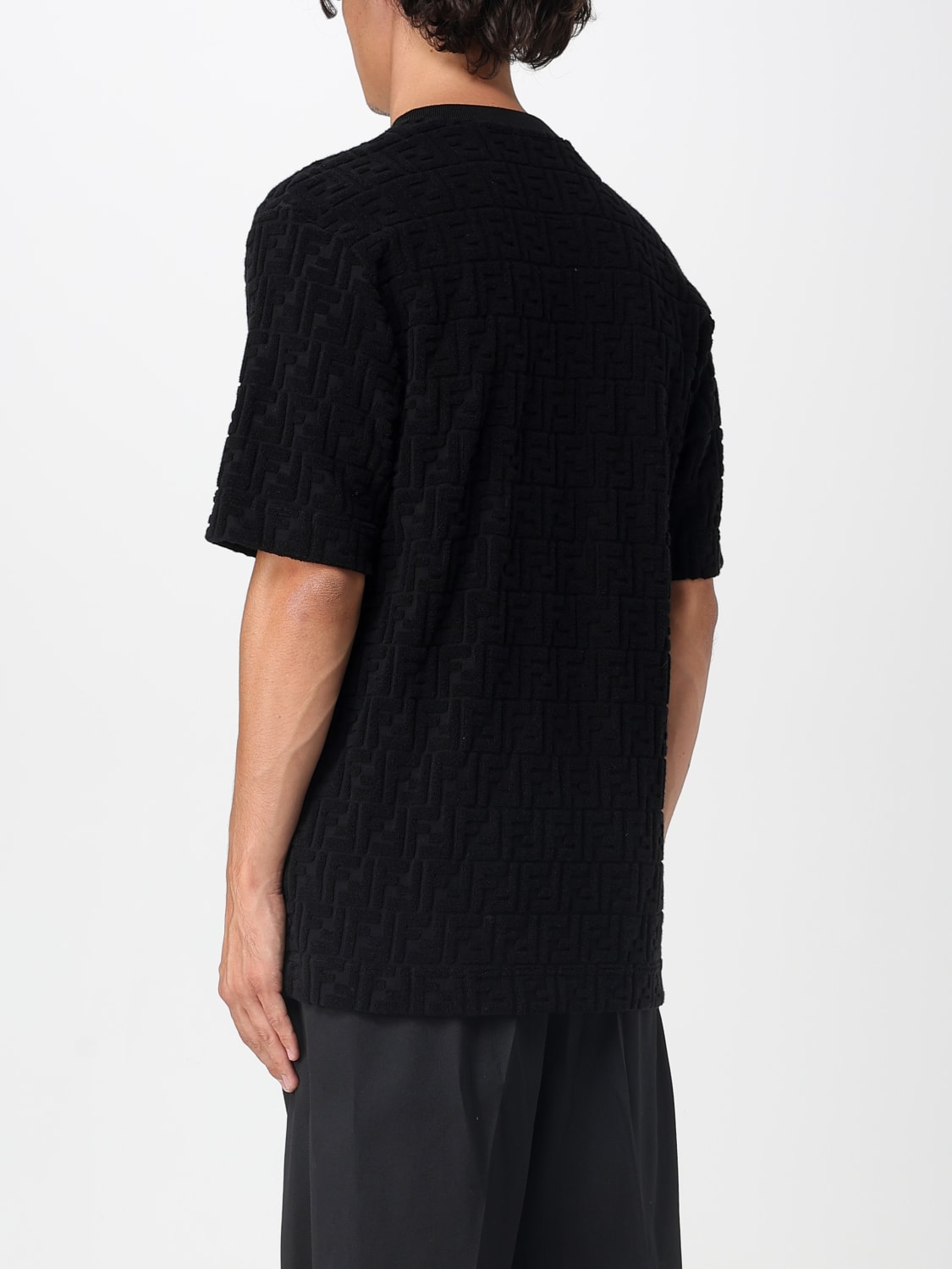 FENDI T-SHIRT: T-shirt men Fendi, Black - Img 3