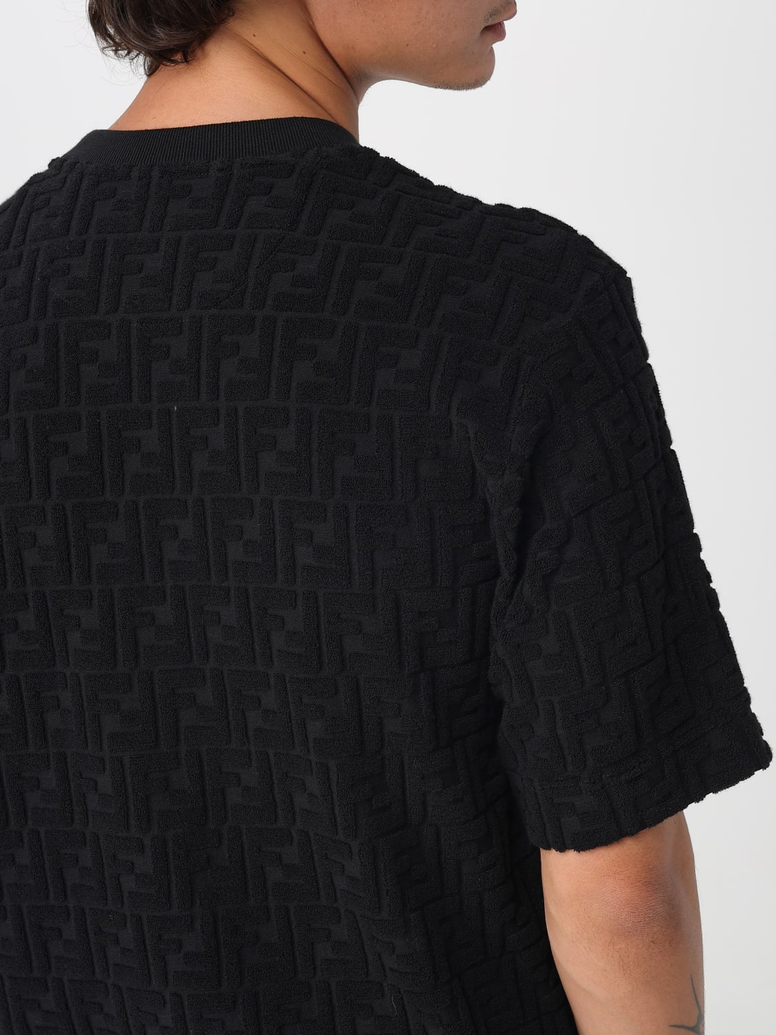 FENDI T-SHIRT: T-shirt men Fendi, Black - Img 5