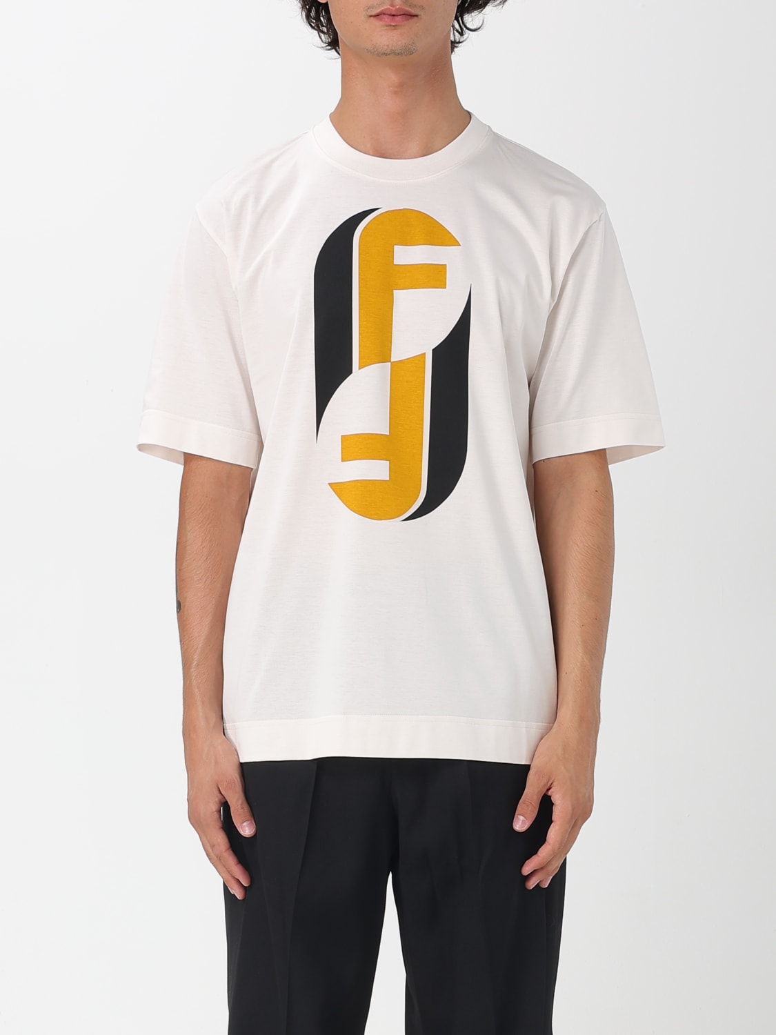 FENDI CAMISETA: Camiseta hombre Fendi, Blanco - Img 1
