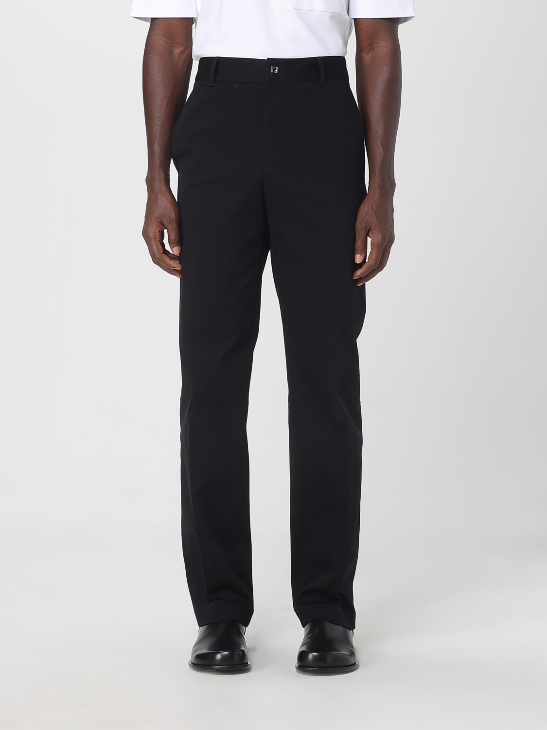 FENDI PANTS: Pants men Fendi, Black - Img 1