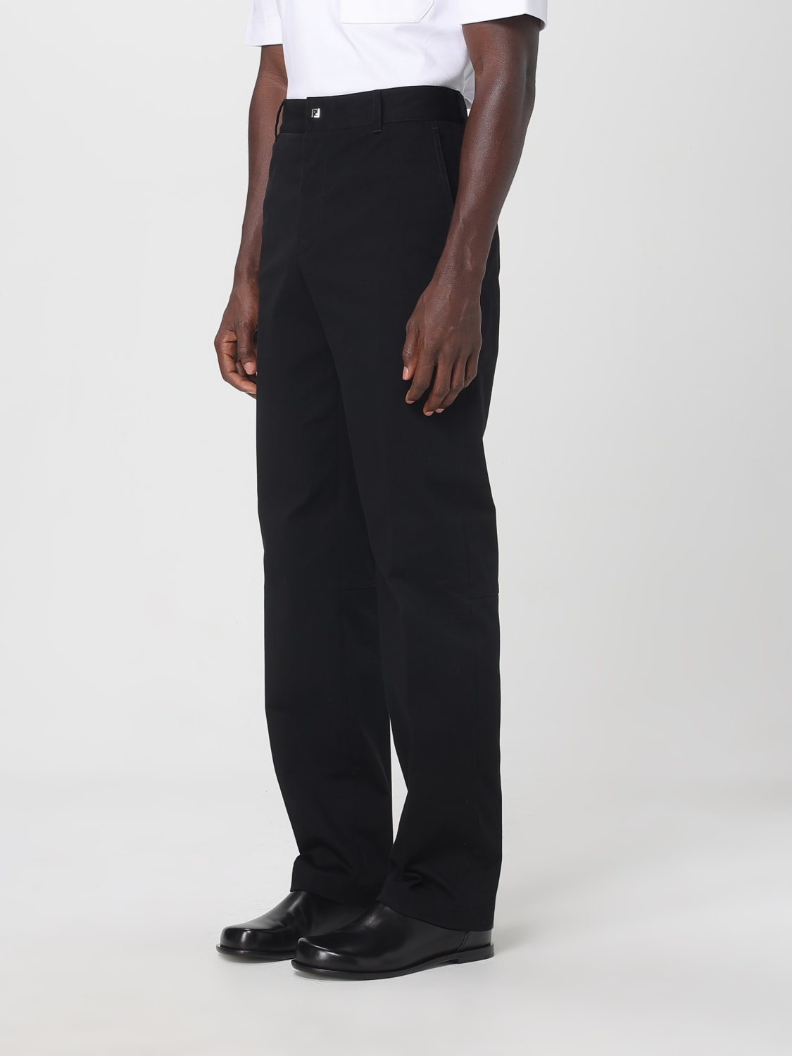FENDI PANTS: Pants men Fendi, Black - Img 4