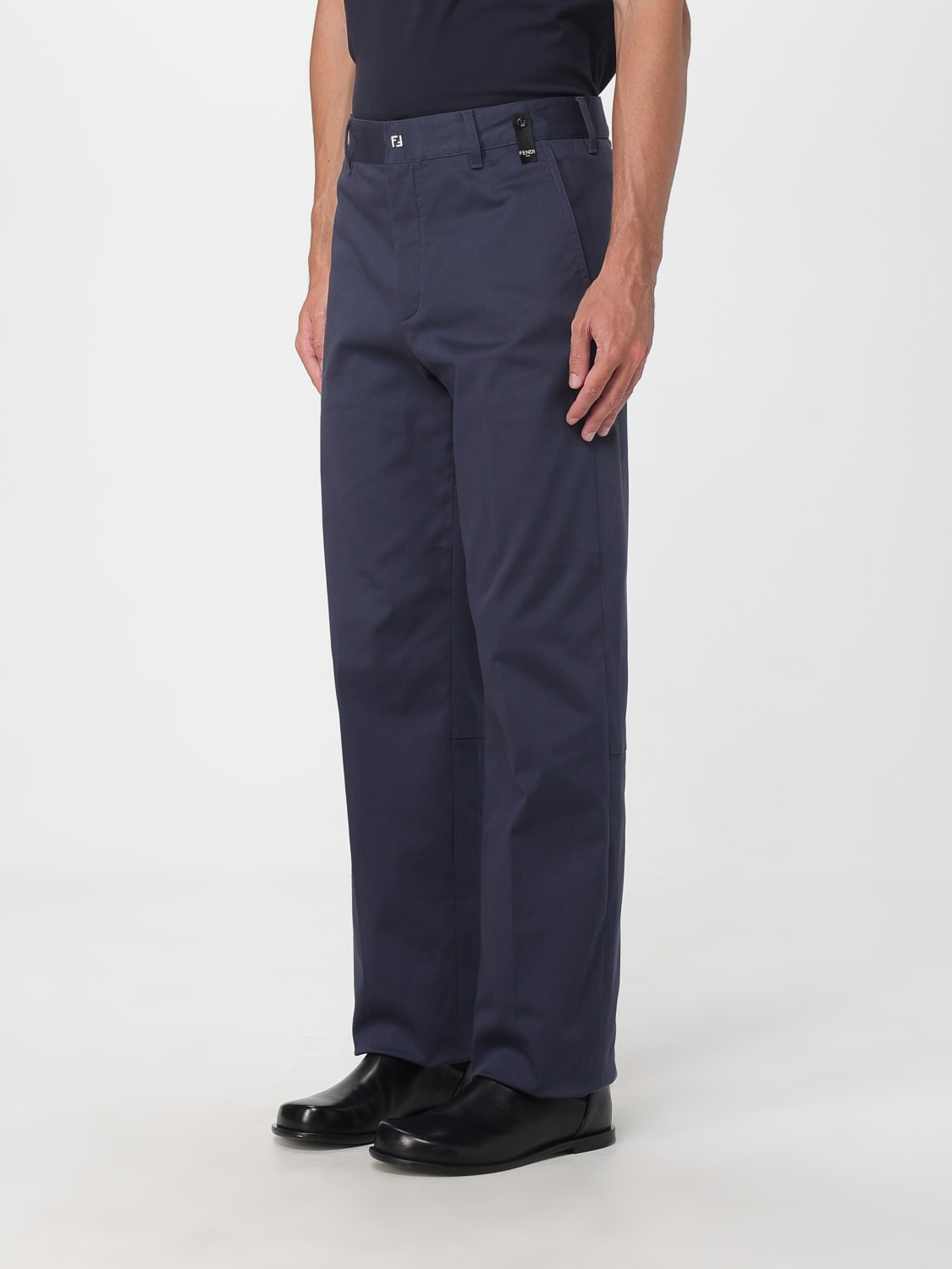 FENDI HOSE: Hose herren Fendi, Blau - Img 4