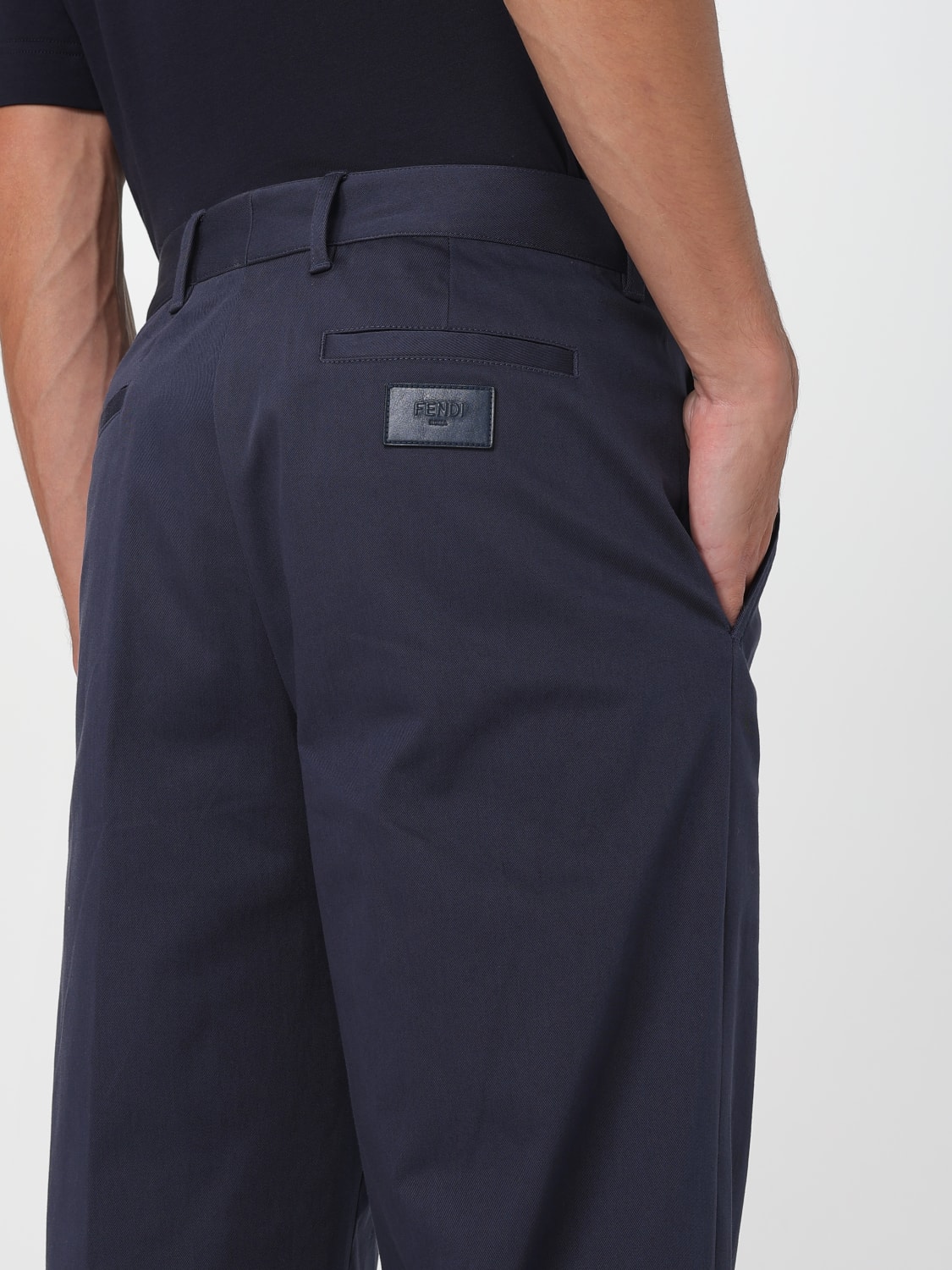 FENDI HOSE: Hose herren Fendi, Blau - Img 5