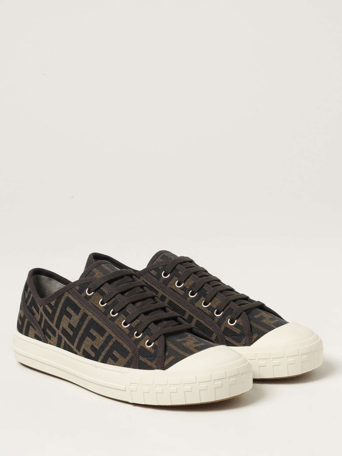 FENDI SNEAKERS: Sneakers men Fendi, Tobacco - Img 2