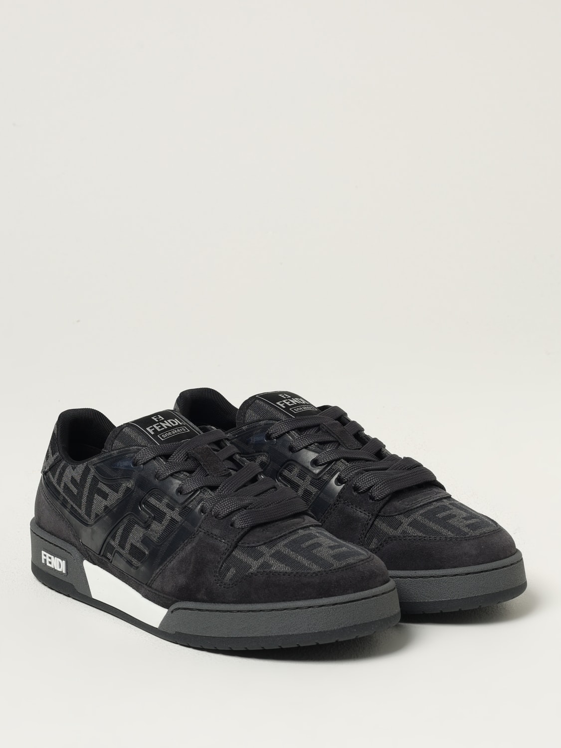 FENDI SNEAKERS: Sneakers men Fendi, Charcoal - Img 2