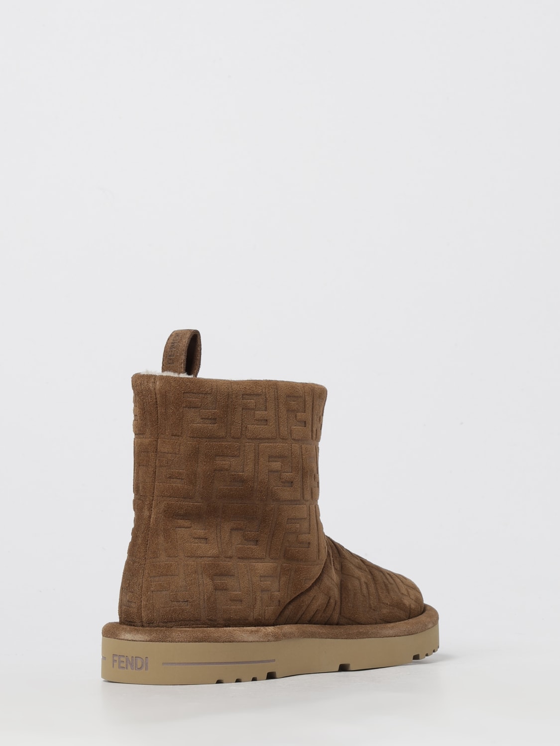 FENDI BOOT: Shoes men Fendi, Tobacco - Img 3