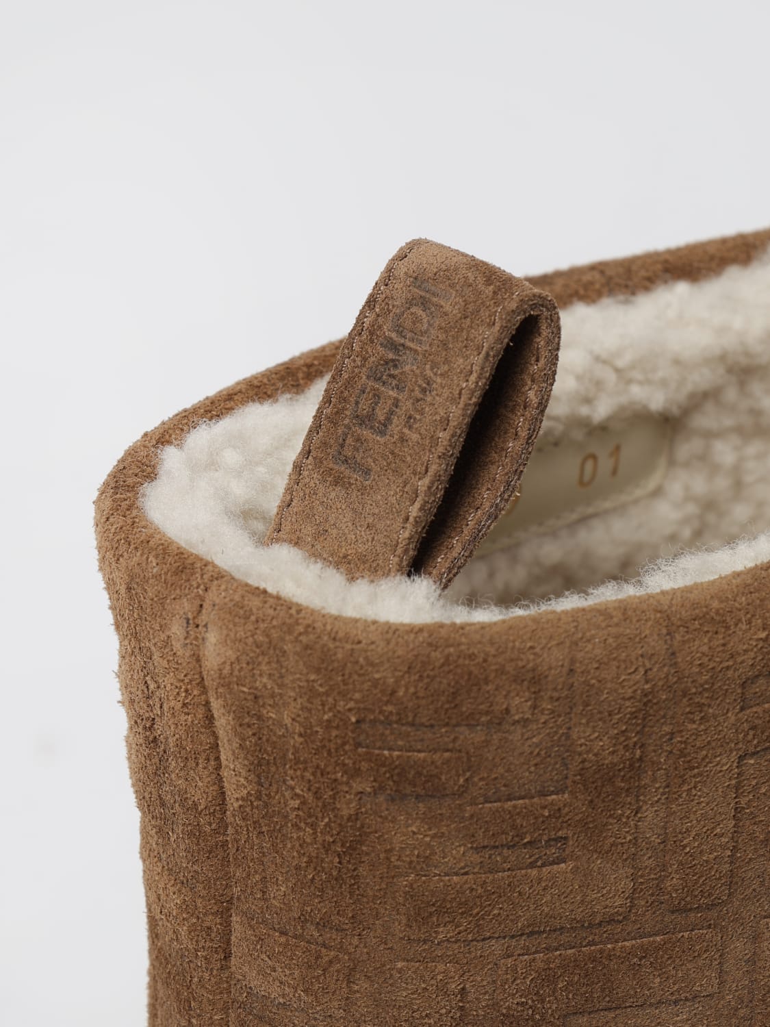 FENDI BOOT: Shoes men Fendi, Tobacco - Img 4